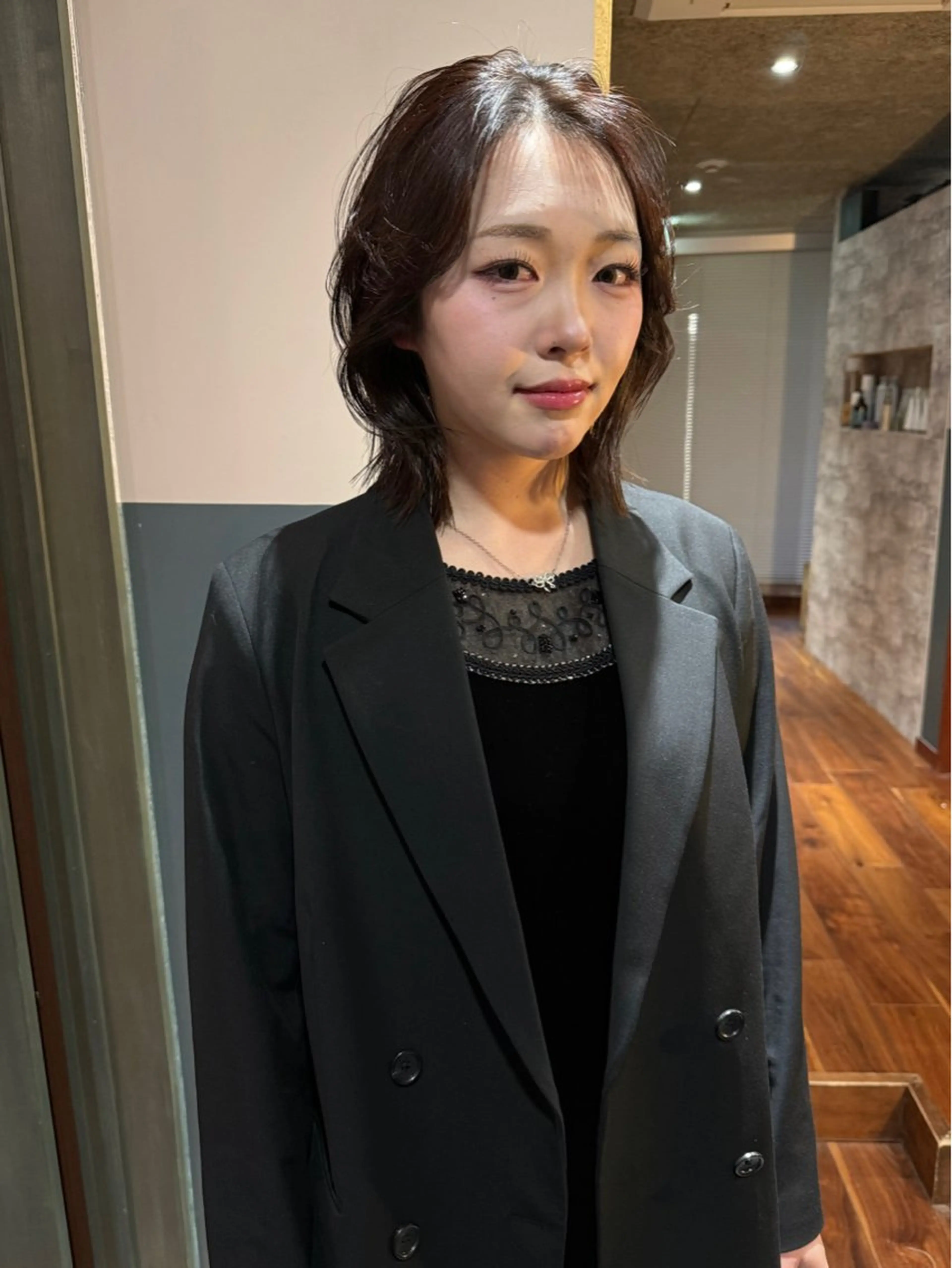 ショート カラー 卒業式のヘアスタイル カット トリートメント mai / linoah˚✧のヘアスタイル