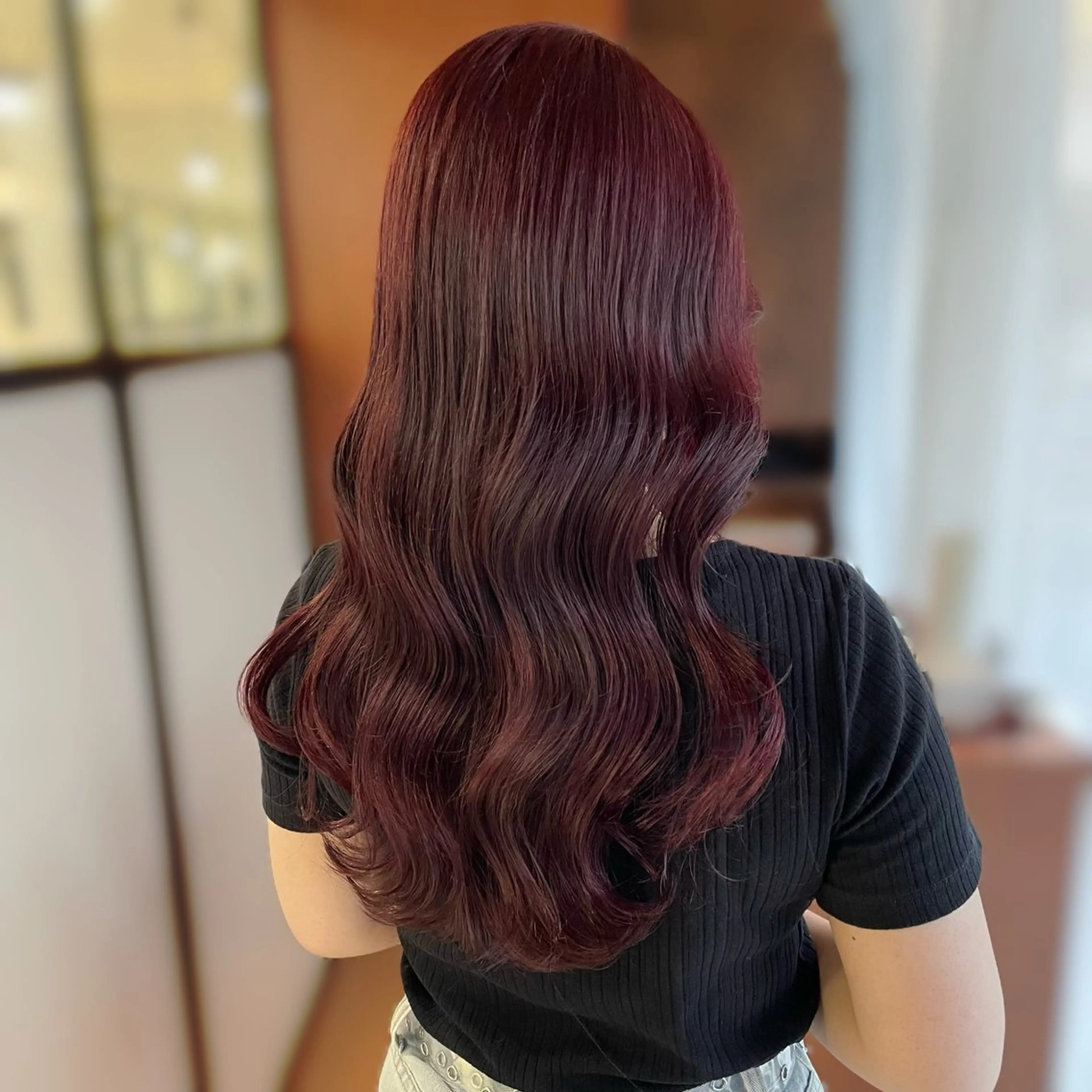 セミロング カラー カット ヘアカラー トリートメント ブリーチなしカラー kana🐱のヘアスタイル