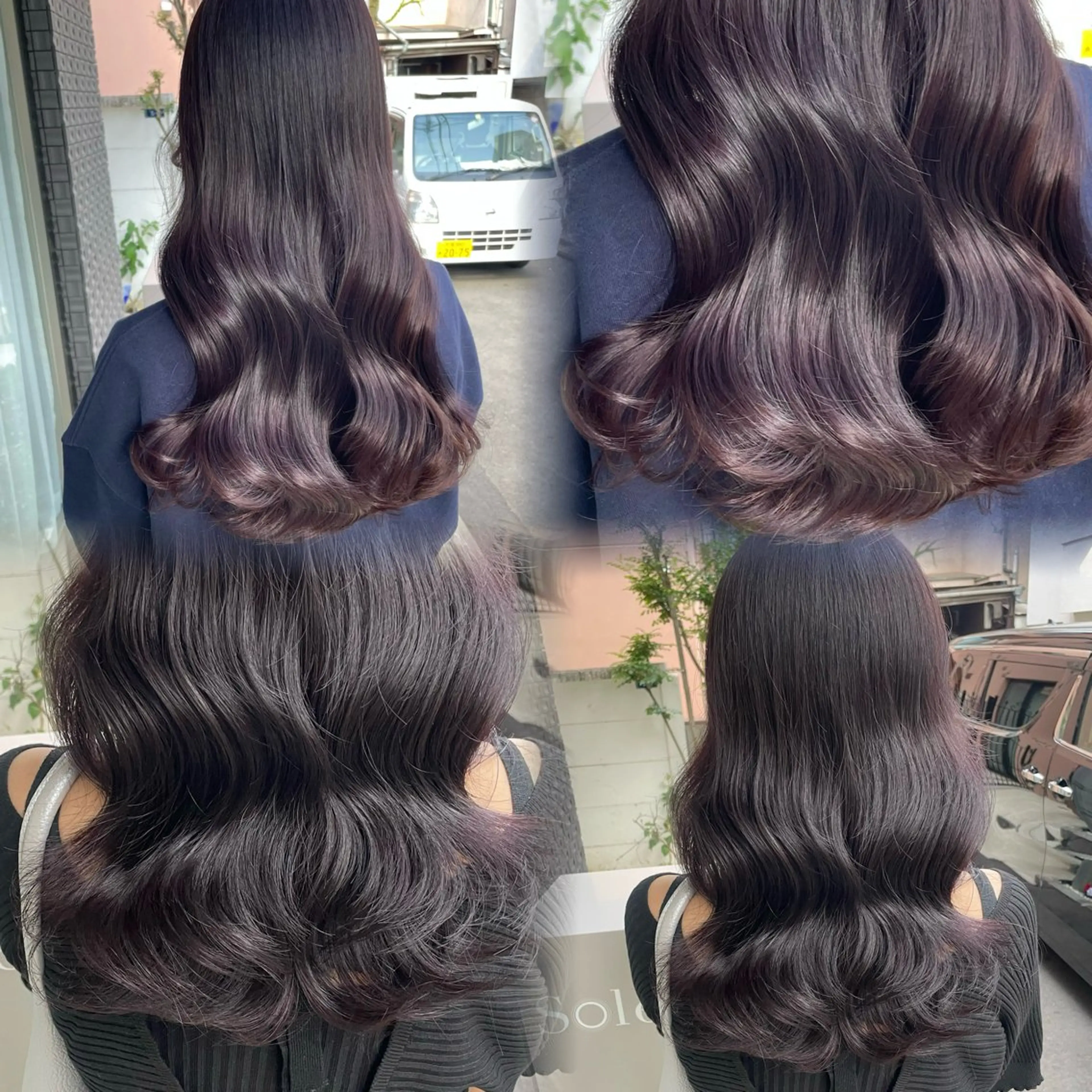 ロング カラー カット ヘアカラー トリートメント ブリーチなしカラー kana🐱のヘアスタイル