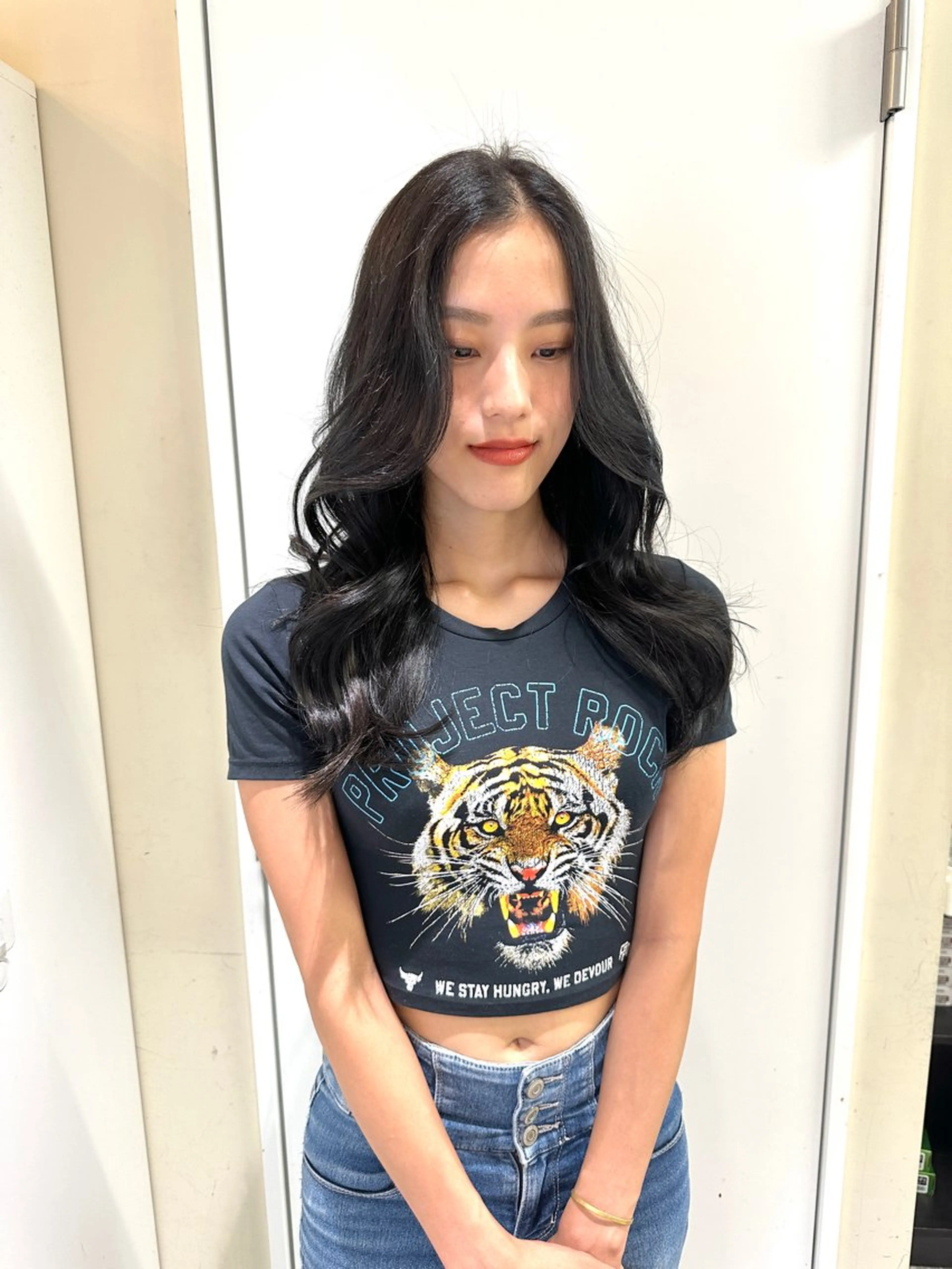 ロング カラー アディクシーカラー バレイヤージュ ブリーチ デザインカラー ダブルカラー opus 店長大和 レイヤー/赤み消しのヘアスタイル