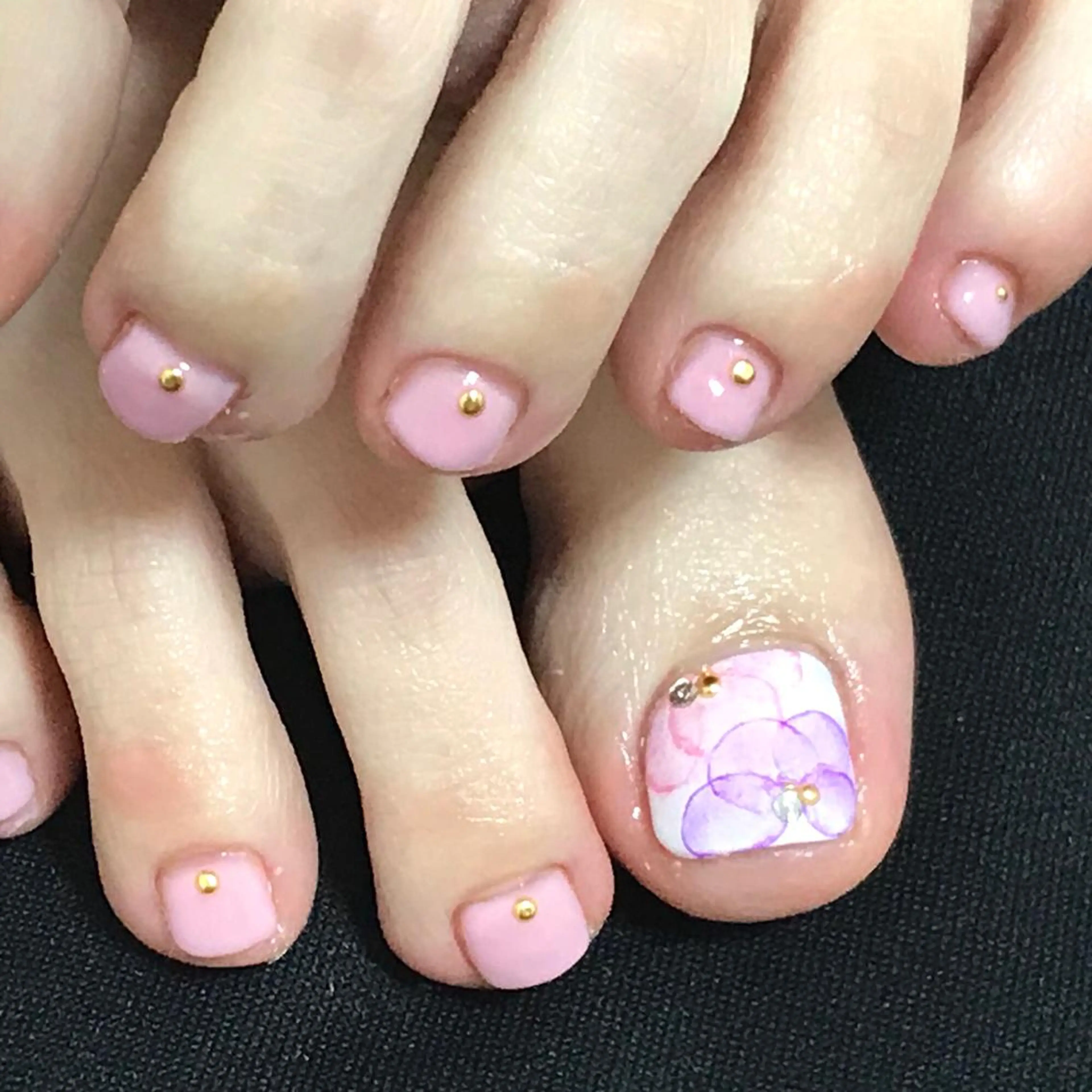 ネイル フラワーネイル フットネイル ステラ marikominoのネイルデザイン