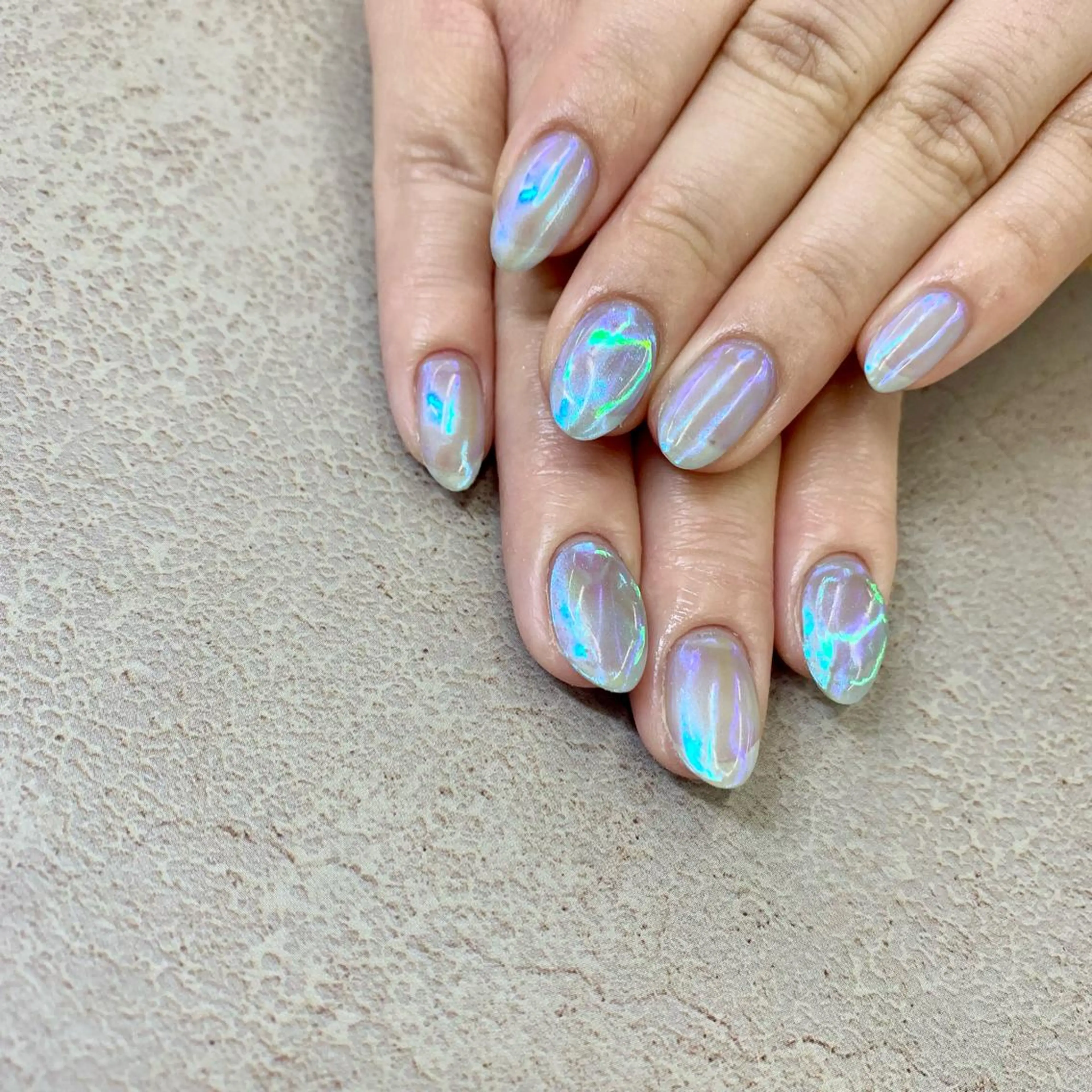 ネイル 氷ネイル・うるうるネイル ハンドネイル nail salon -Lien-所属・nailsalon -Lien-のネイルデザイン