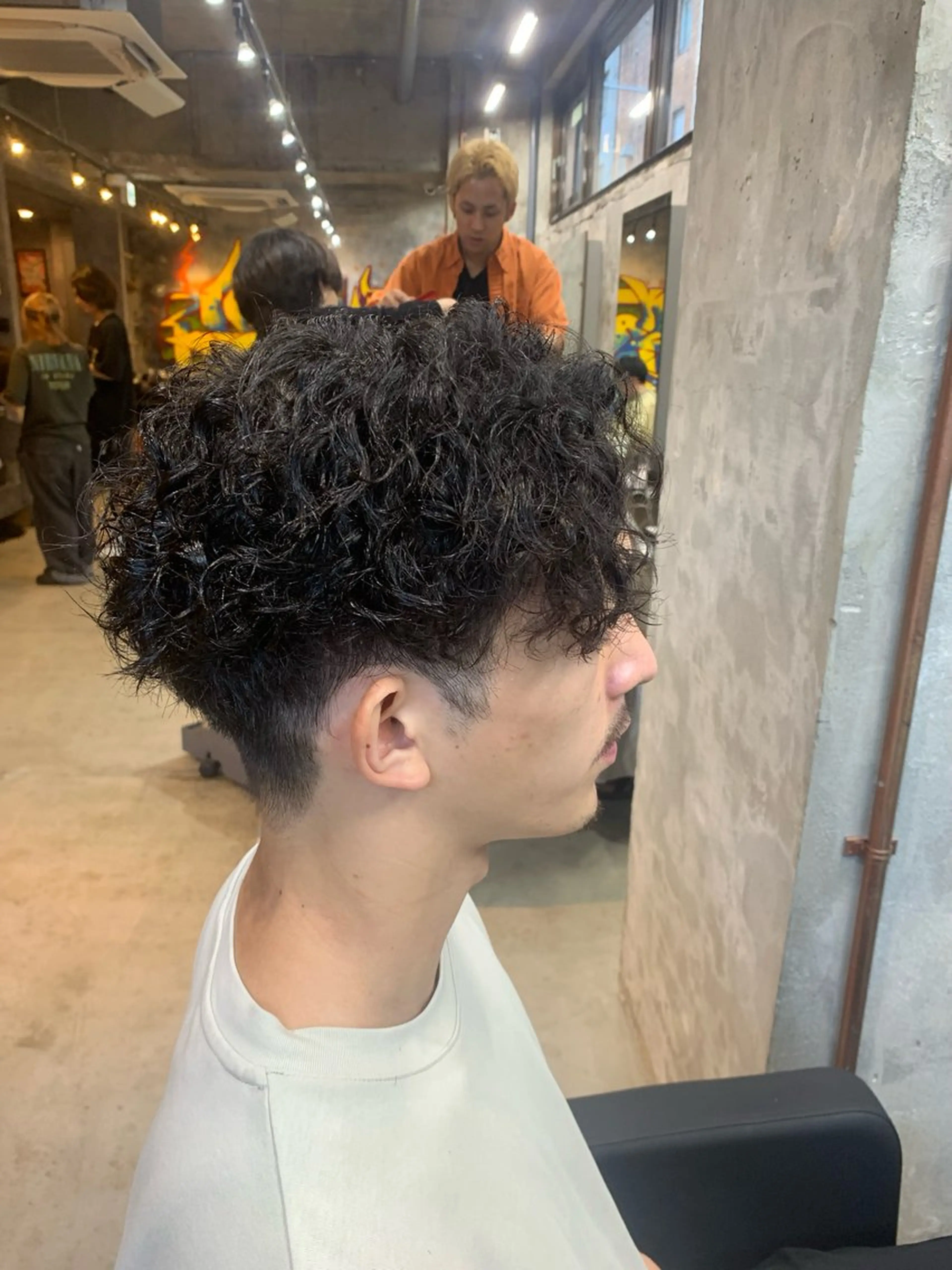 パーマ メンズ マッシュ メンズパーマ ツイストスパイラルパーマ スパイラルパーマ カット パーマ ⚡️メンズパーマ特化 mens支持◎/忠地のヘアスタイル