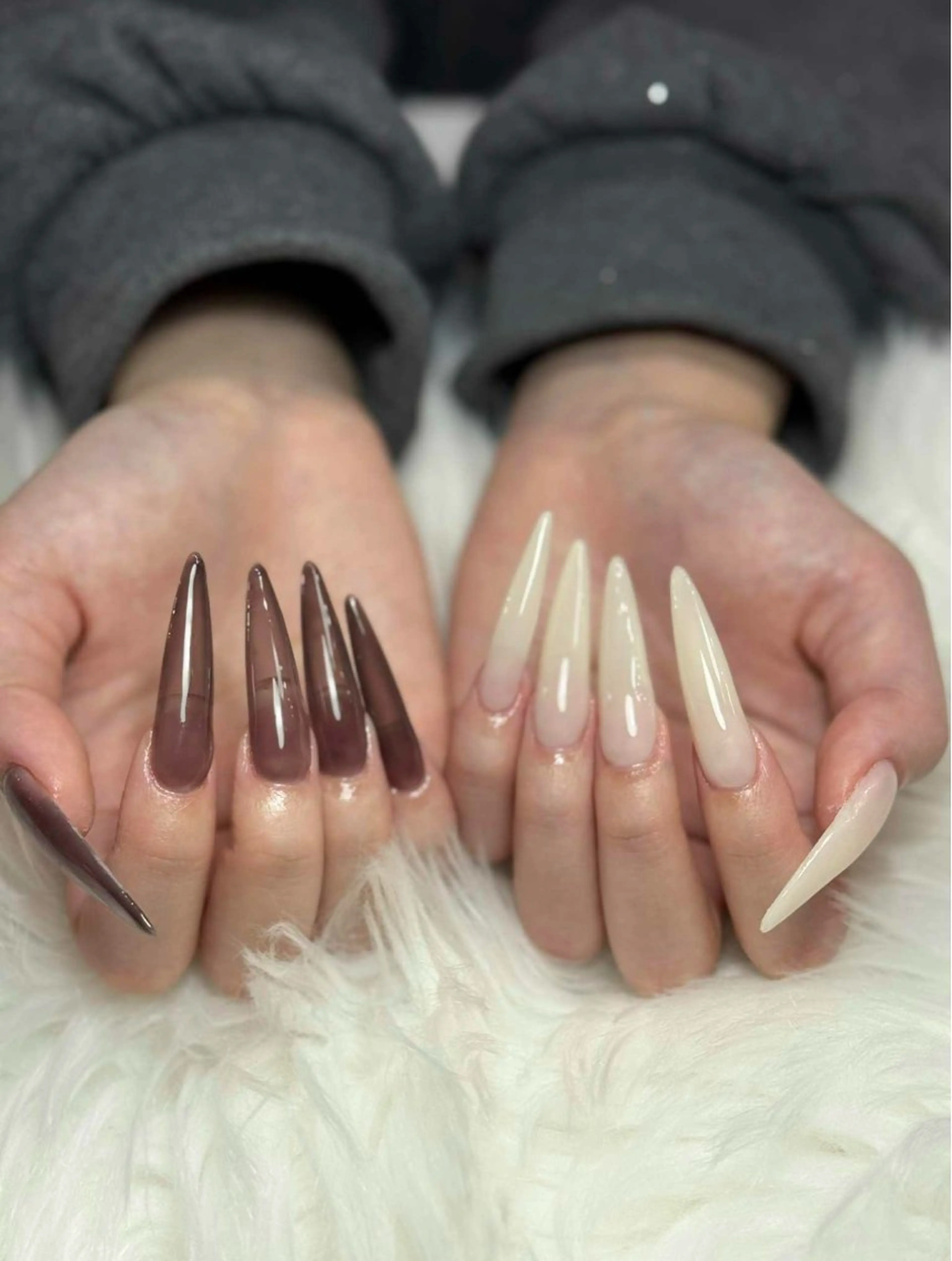 ネイル アートネイル 長さ出し ロングネイル スカルプネイル ショートネイル ハンドネイル Aura Nail サロン所属・AURA NAILのネイルデザイン