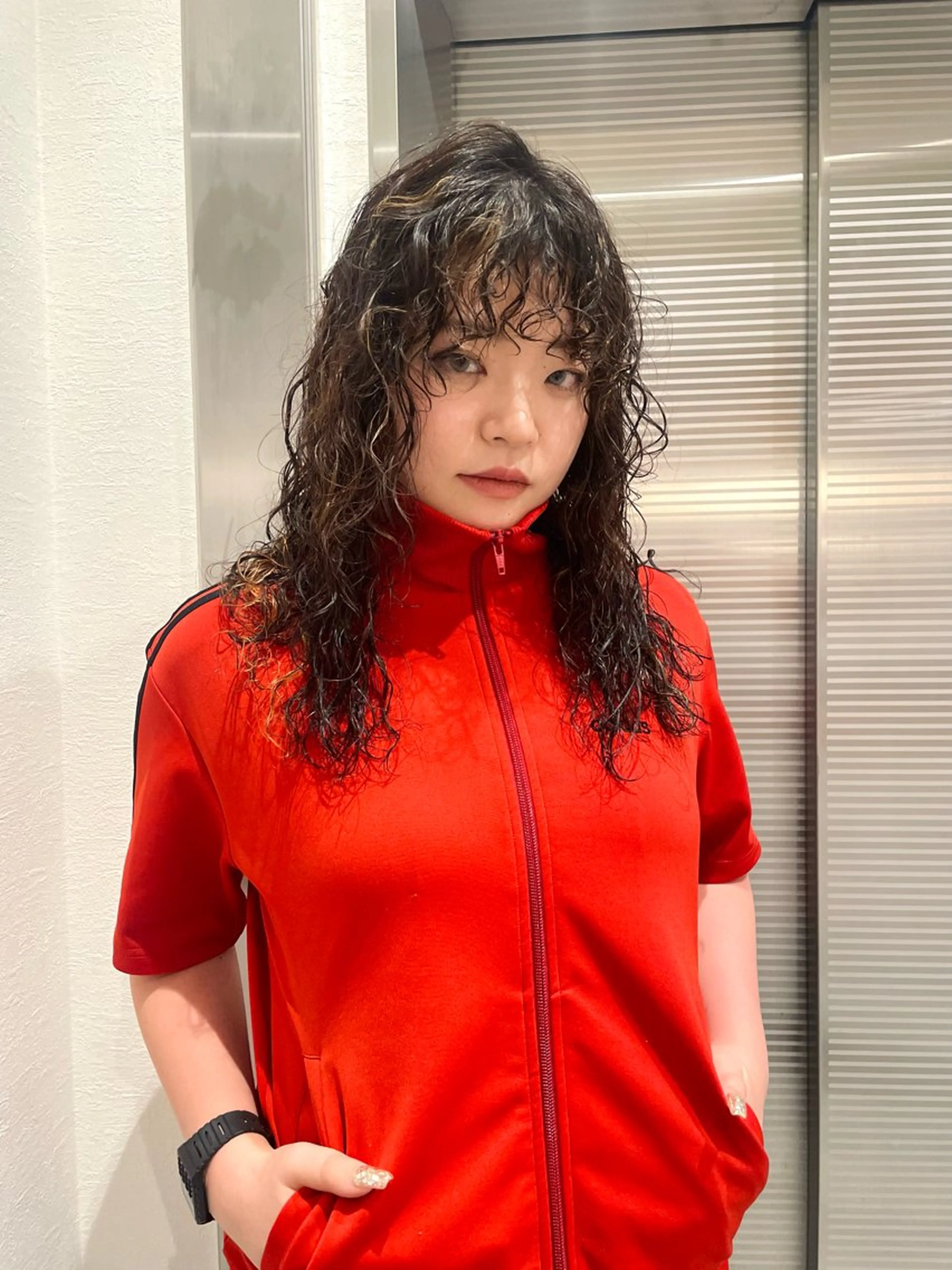 セミロング パーマ セミロングパーマ ハイライト 矢場町/酸性ストレー ト/髪質改善/リオのヘアスタイル