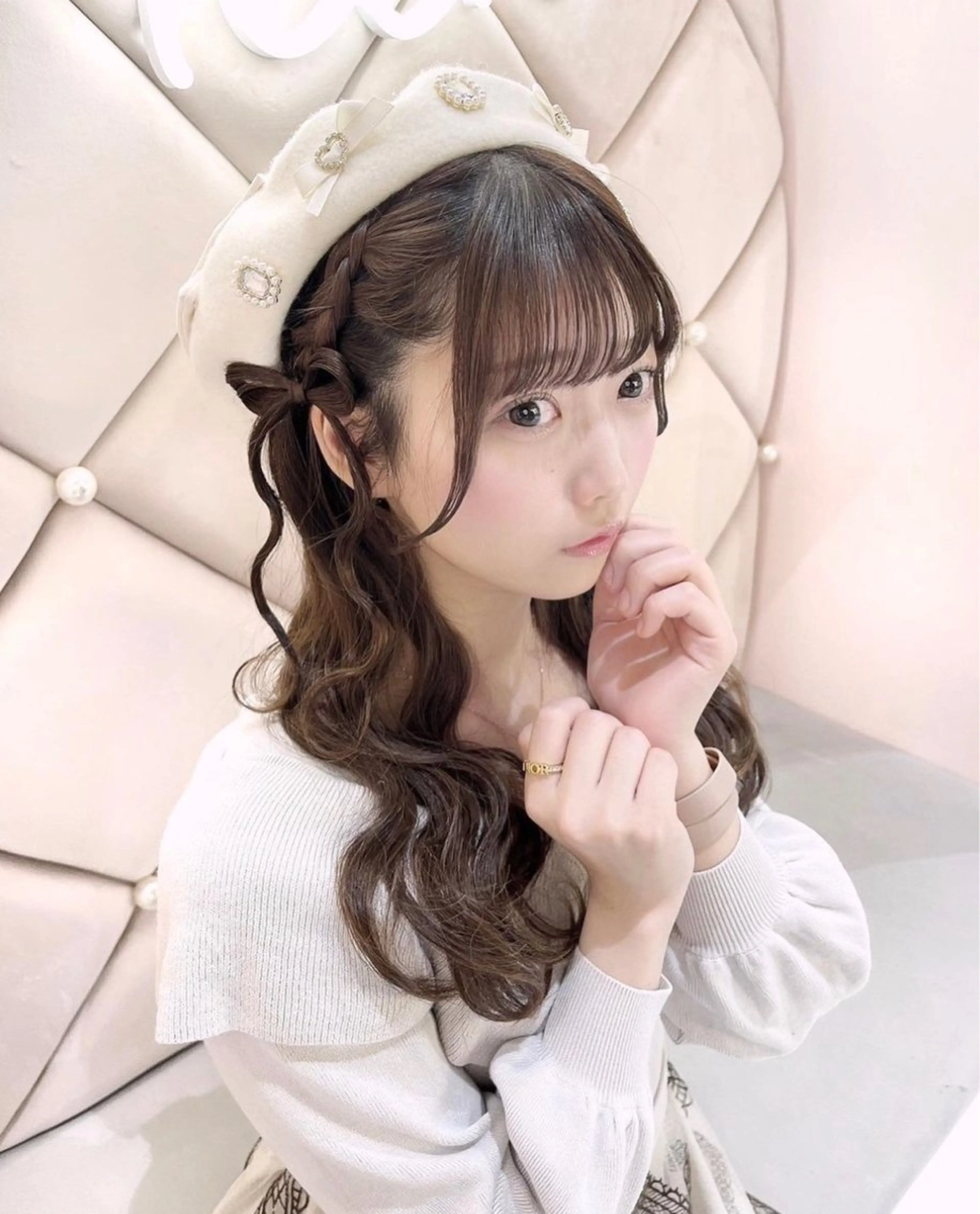 セミロング ヘアアレンジ 🎀ふわふわアイドル ヘアメ🎀AYANEのヘアスタイル