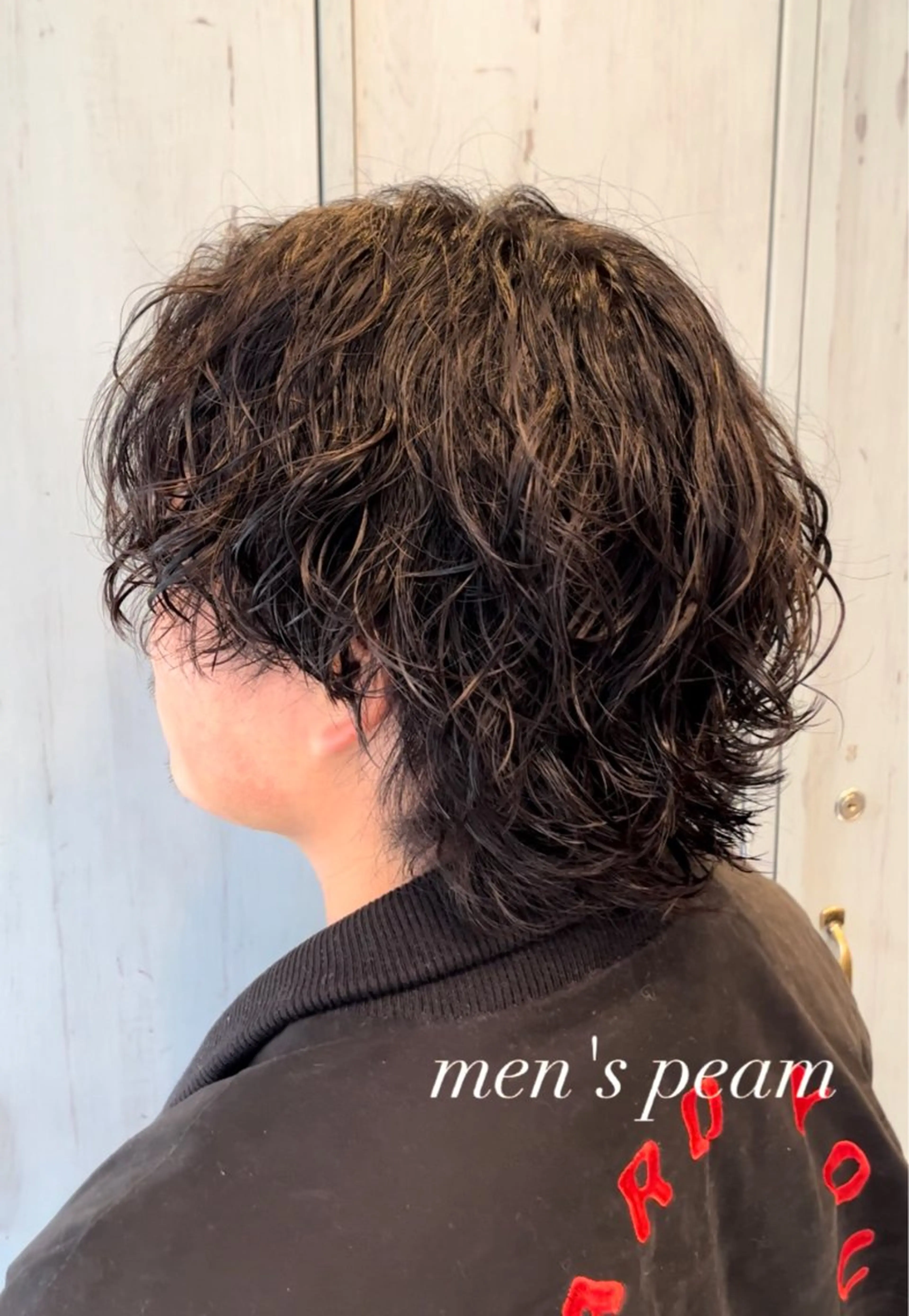 パーマ メンズ メンズパーマ 波巻きパーマ スパイラルパーマ カット パーマ レイヤー/透明感/髪 質改善/メンズ/佐藤のヘアスタイル