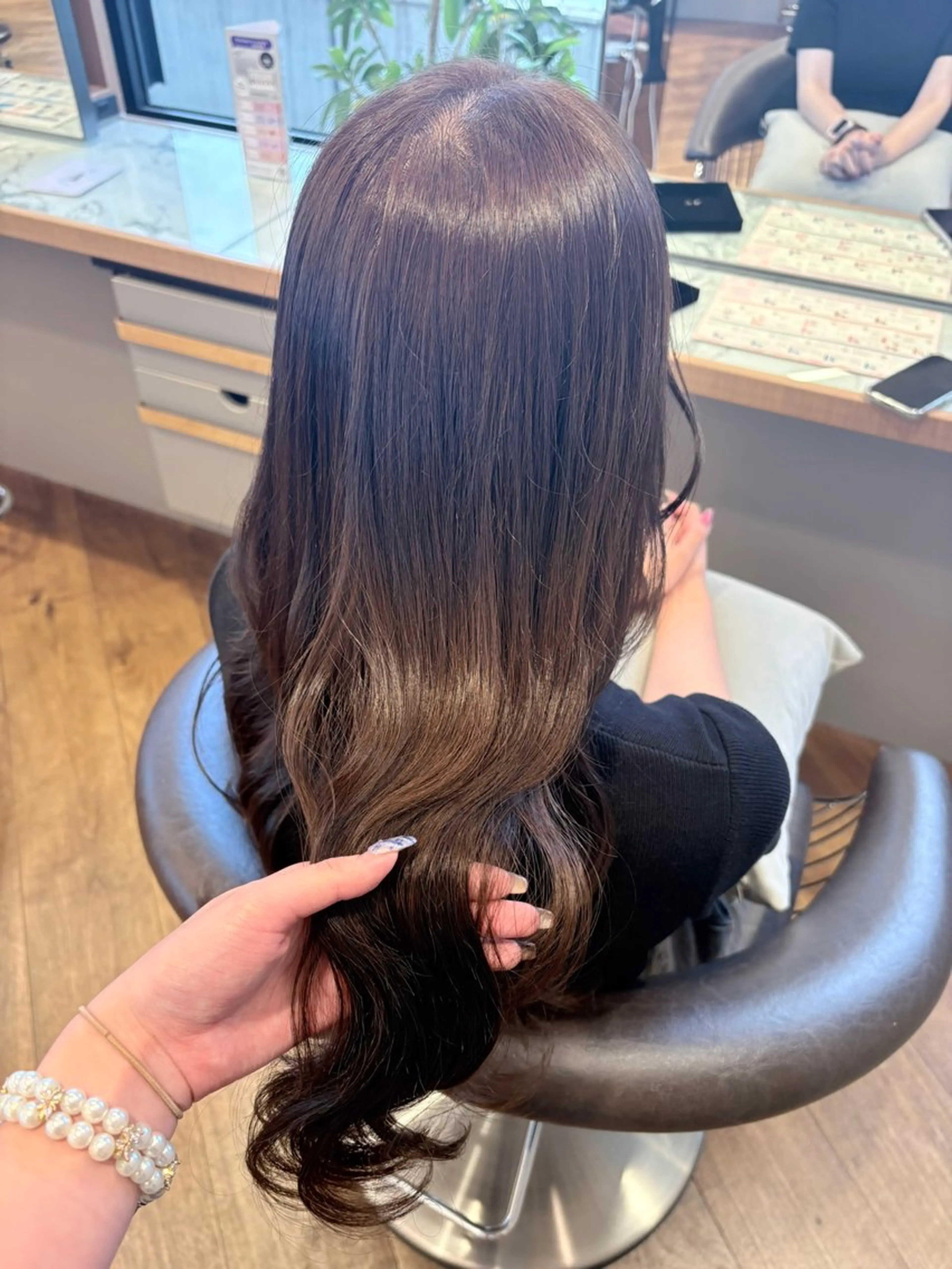 ロング カラー ヘアカラー トリートメント 梅田/カラーモデル/ ヘアセットkanonのヘアスタイル