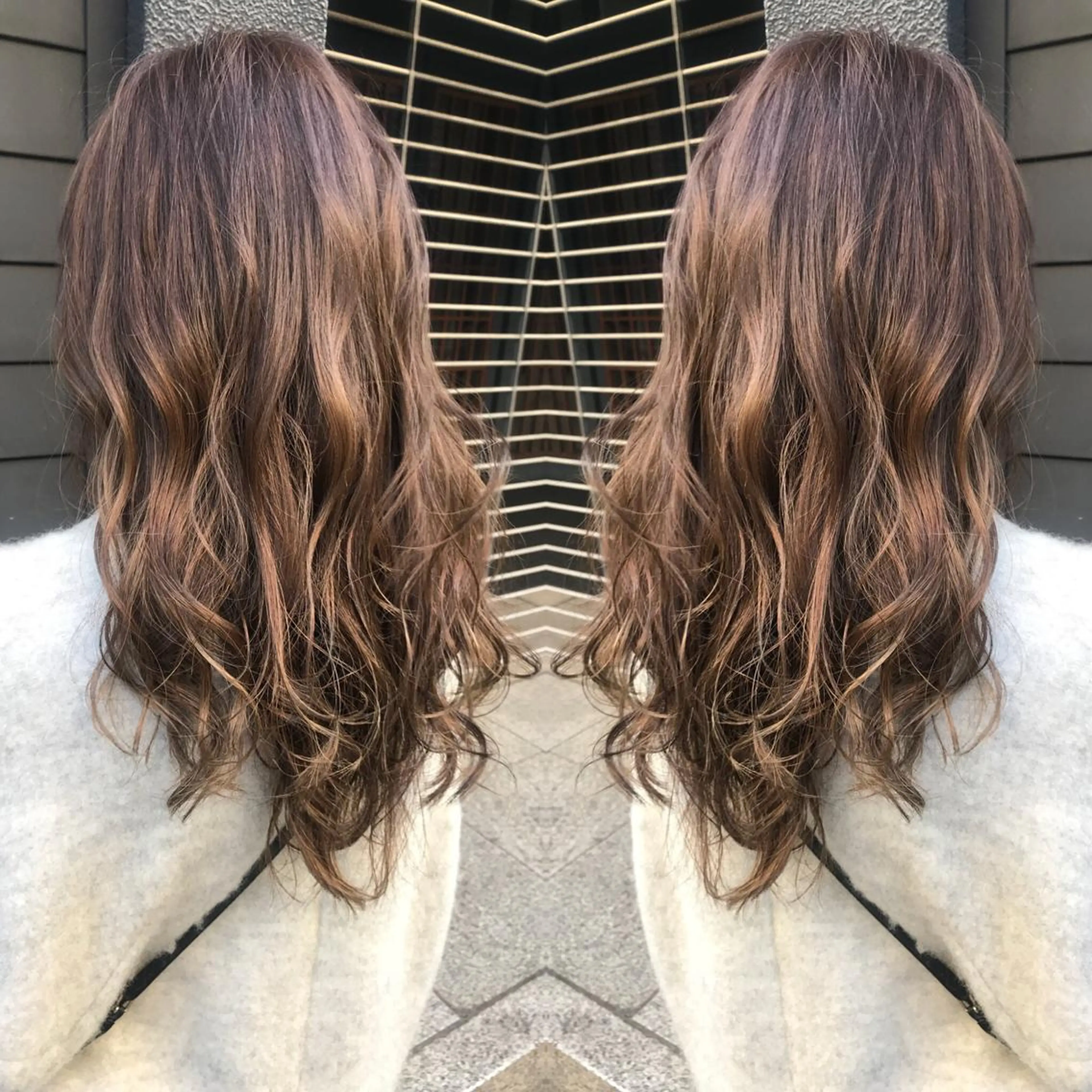 ロング カラー ハイライトカラー ハイライト トリートメント 髪質改善特化 ミサワコウキのヘアスタイル