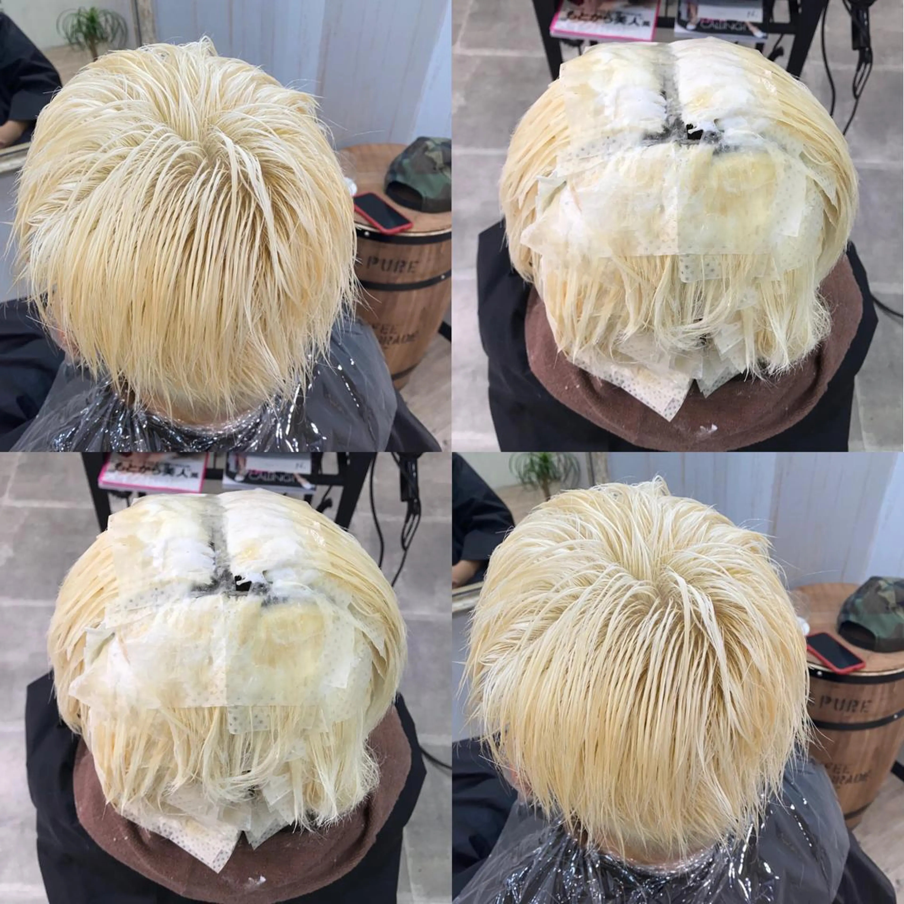 ショート カラー ハイトーン💫 エクステ💫maiのヘアスタイル