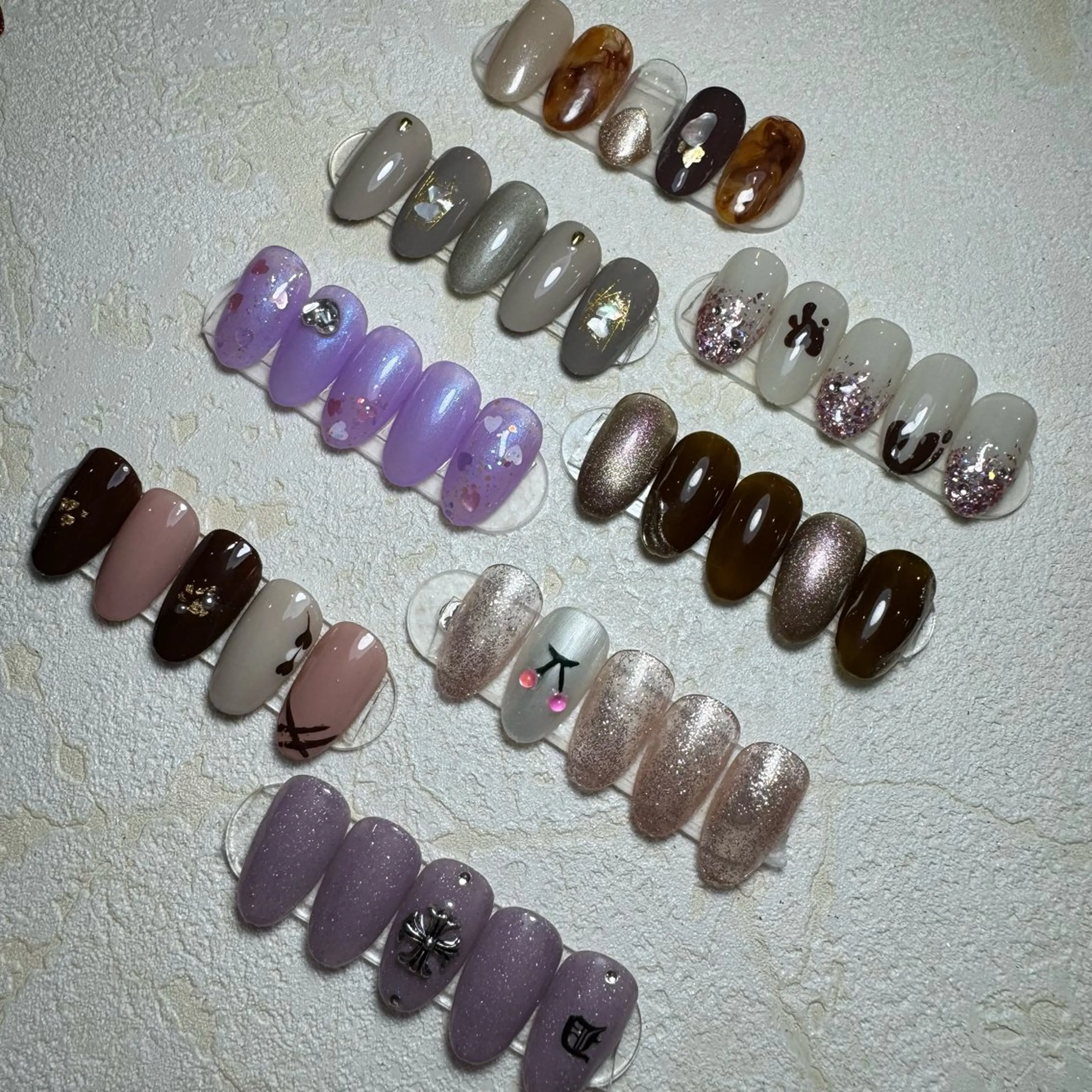 ネイル アートネイル フラッシュネイル フレンチネイル ジェルネイル ガラスフレンチ You&Me Yukiのネイルデザイン