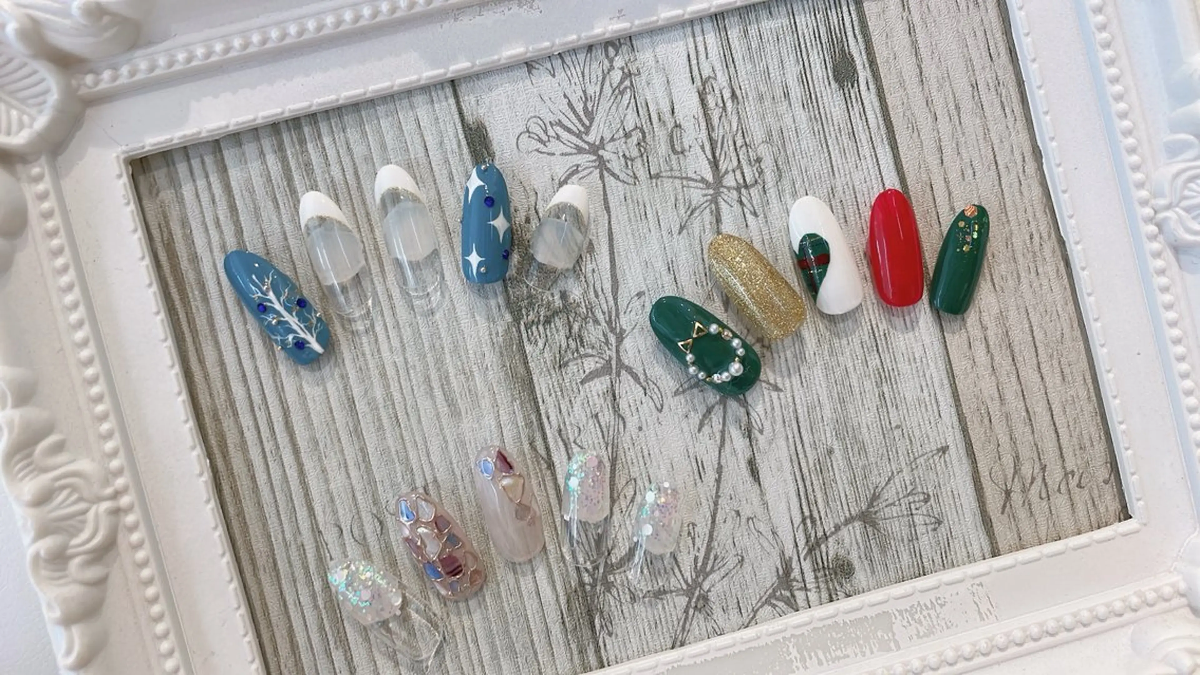 ネイル 冬ネイル クリスマス 髙橋 敦子のマツエク・マツパデザイン