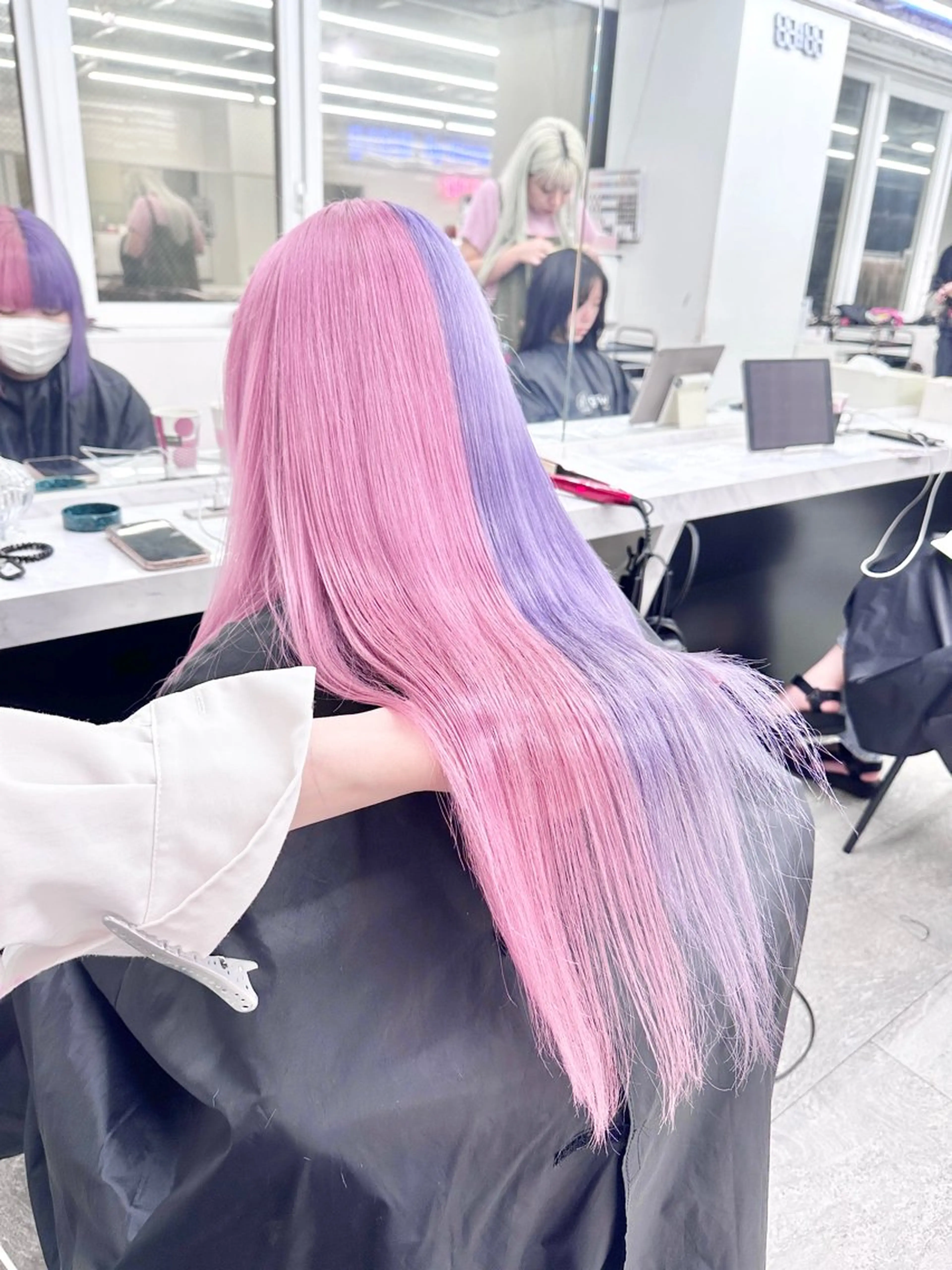 ロング カラー ベージュカラー ブリーチ 抜きっぱなしブロンド ブロンド デザインカラー ヘアカラー トリートメント ❄️💛エクステ ブリーチ❄️yukiのヘアスタイル
