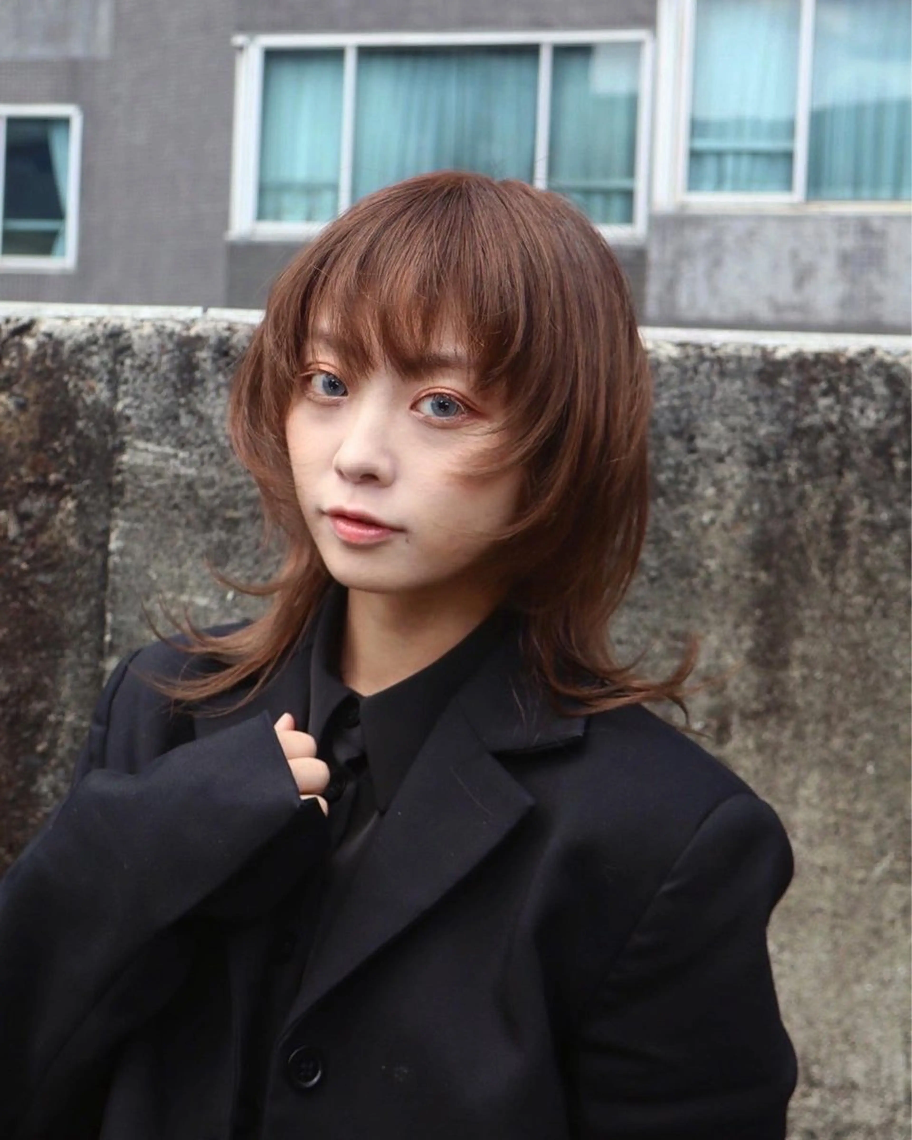 ミディアム カラー レイヤーカット /ハイトーンchaoのヘアスタイル