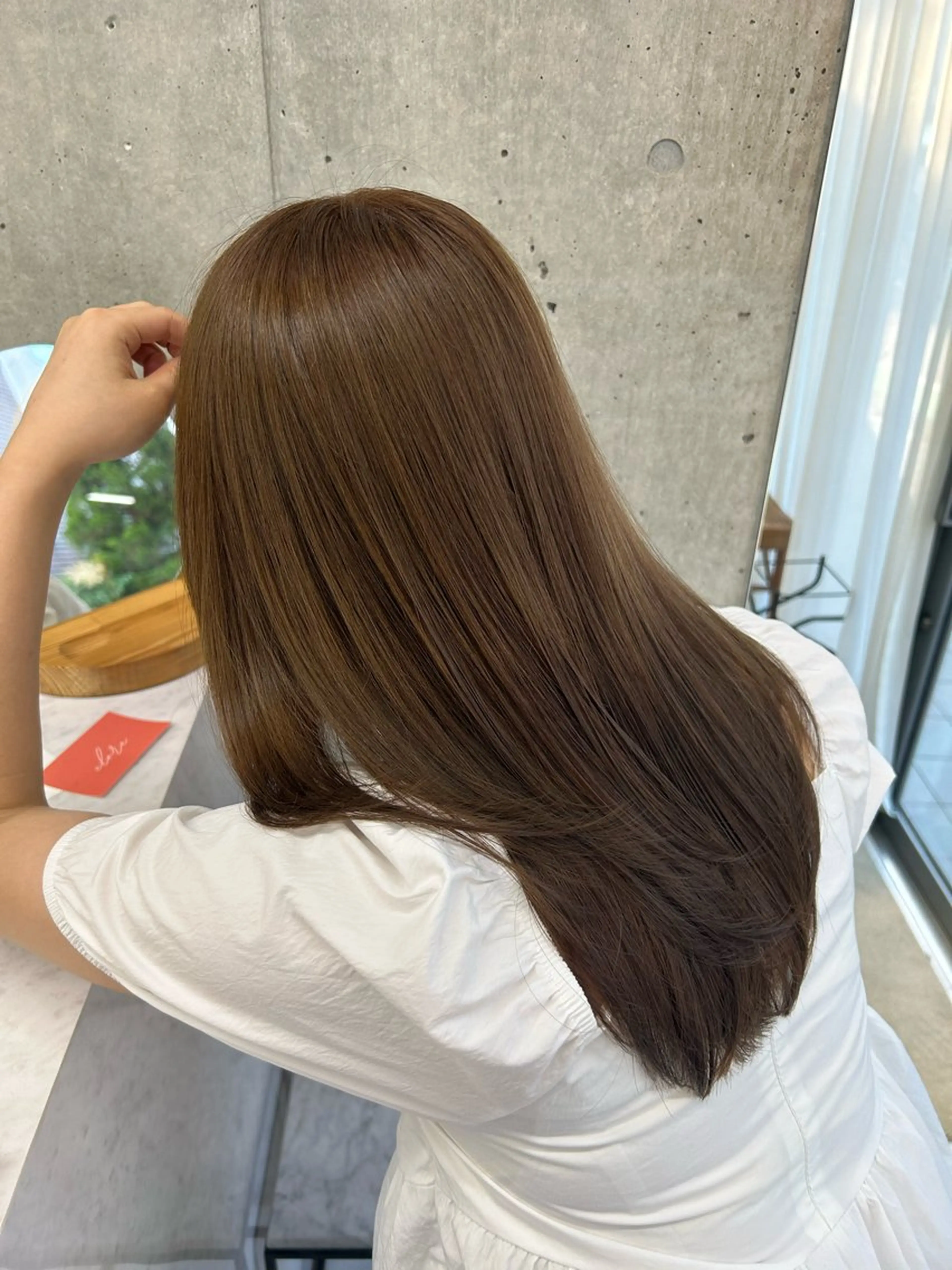 セミロング カット ヘアカラー トリートメント Lomalia Yuuka/42🩵のヘアスタイル