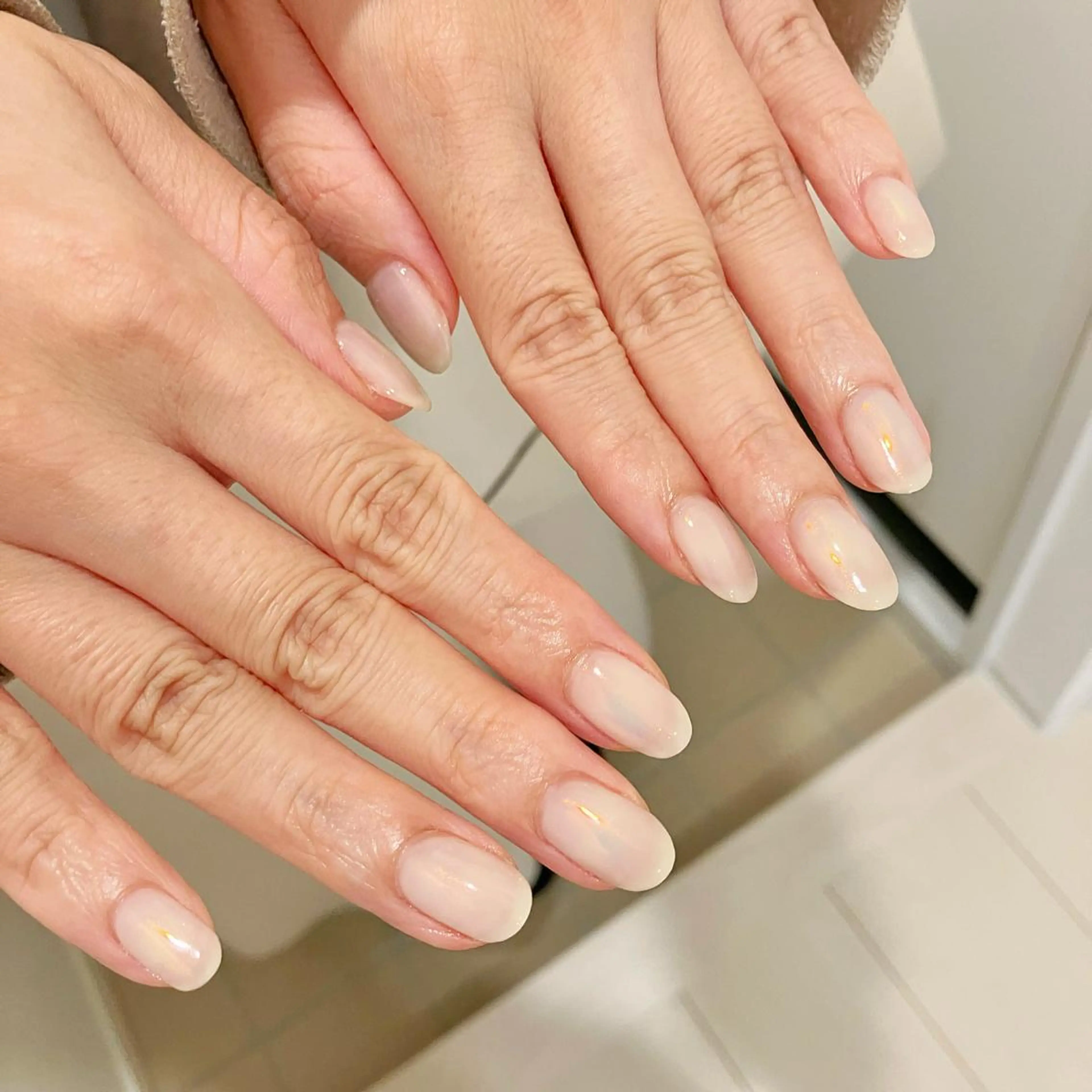 ネイル オーロラネイル フラッシュネイル ジェルネイル 氷ネイル・うるうるネイル キラキラネイル Amour baseのネイルデザイン