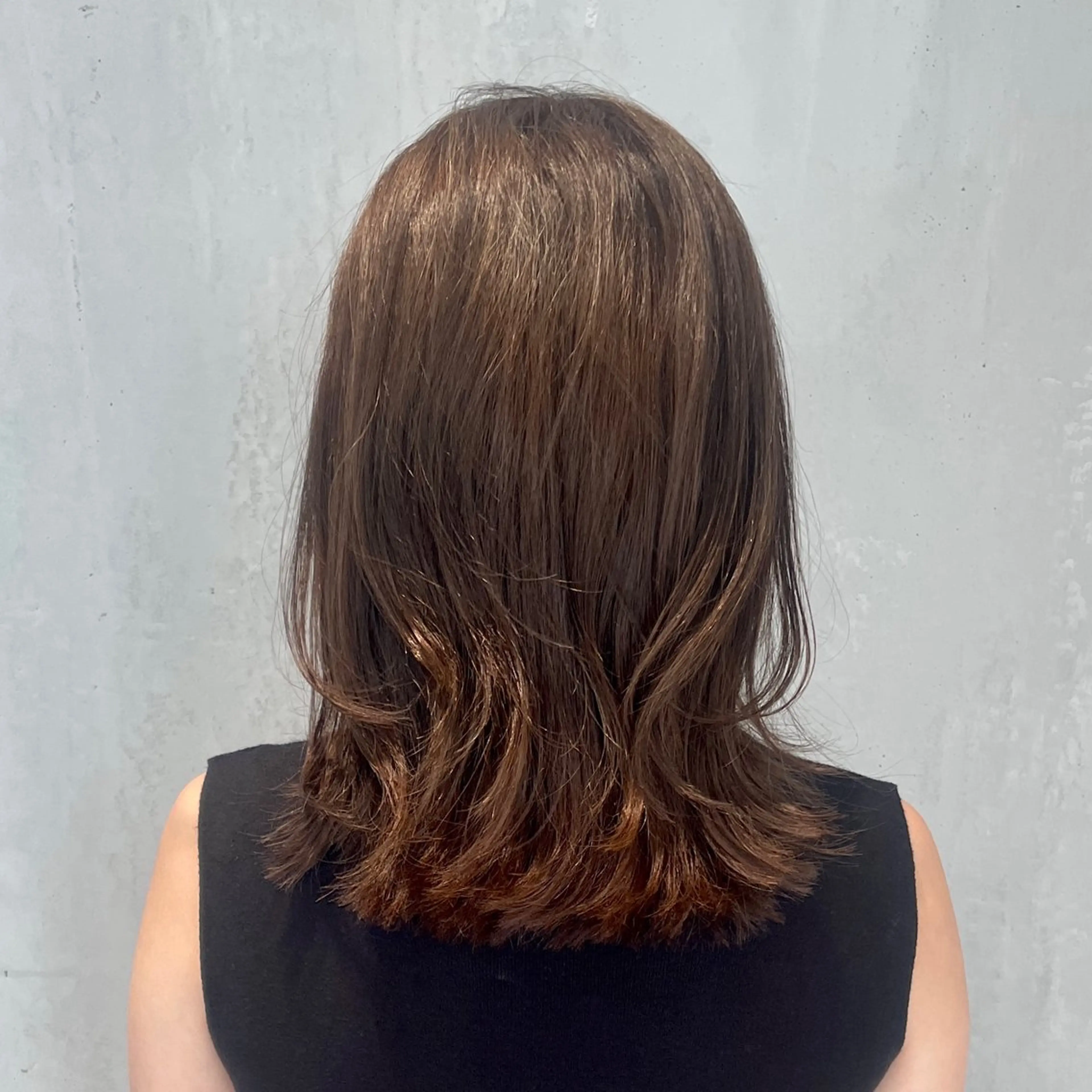 セミロング カラー 透明感カラー ハイライトカラー ハイライト カット ヘアカラー トリートメント ヘッドスパ DX SHARE SALON所属・matka白髪ぼかし 大人ヘア/KEIKOのヘアスタイル