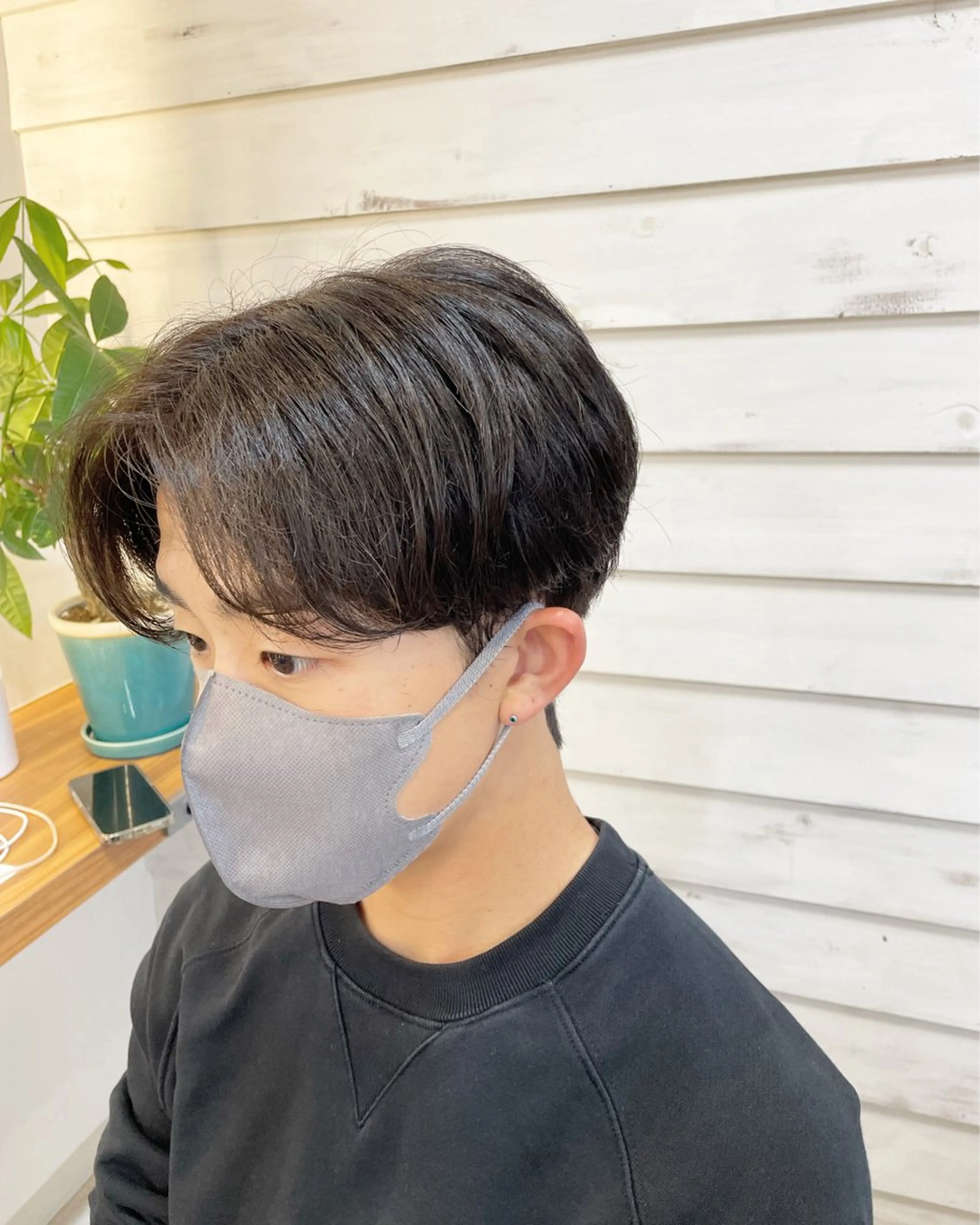 パーマ メンズ メンズパーマ 小林 崇雅　ダウンパーマのヘアスタイル