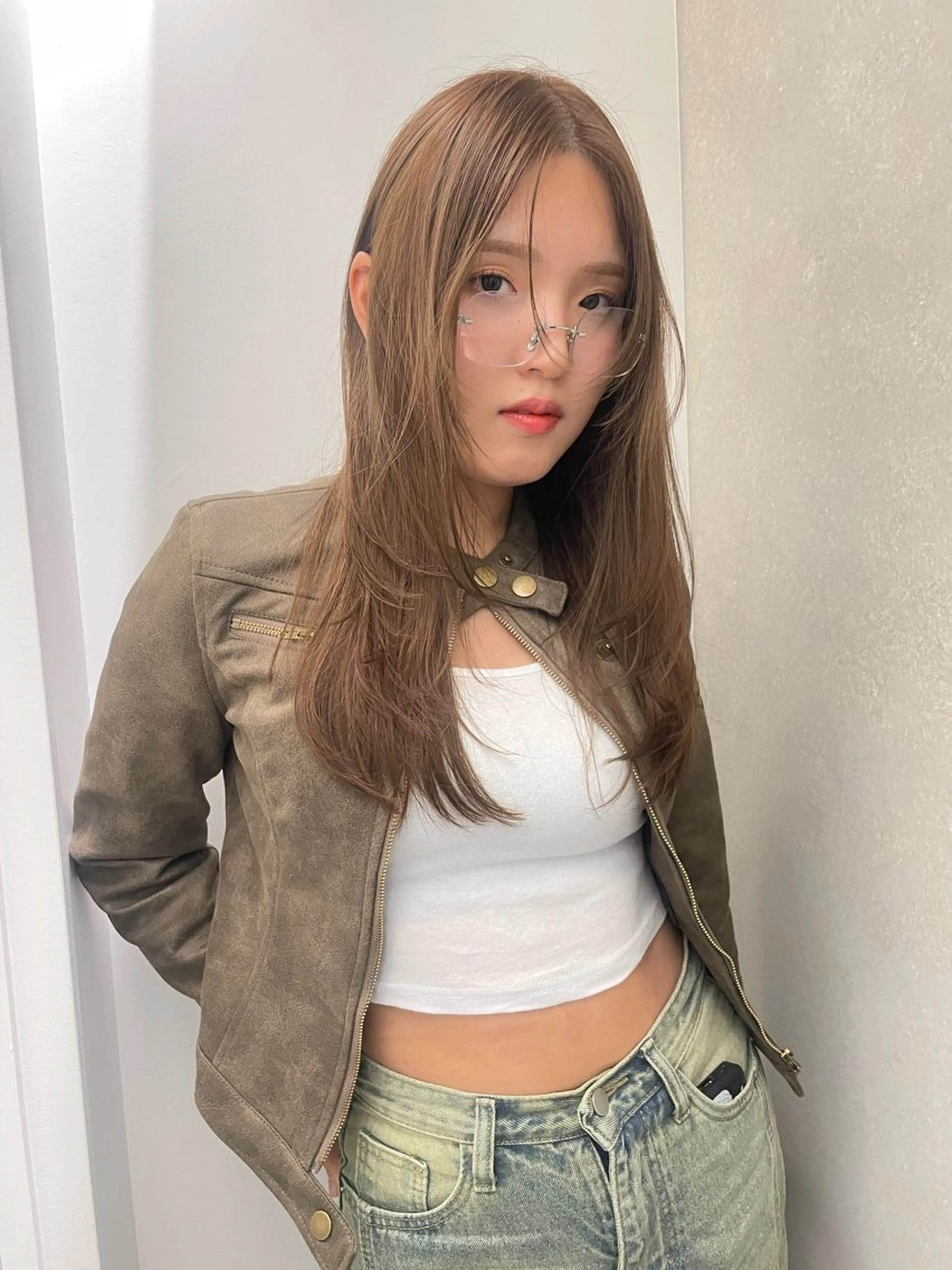 セミロング カラー ハイトーンカラー 🌙Mina🌙のヘアスタイル