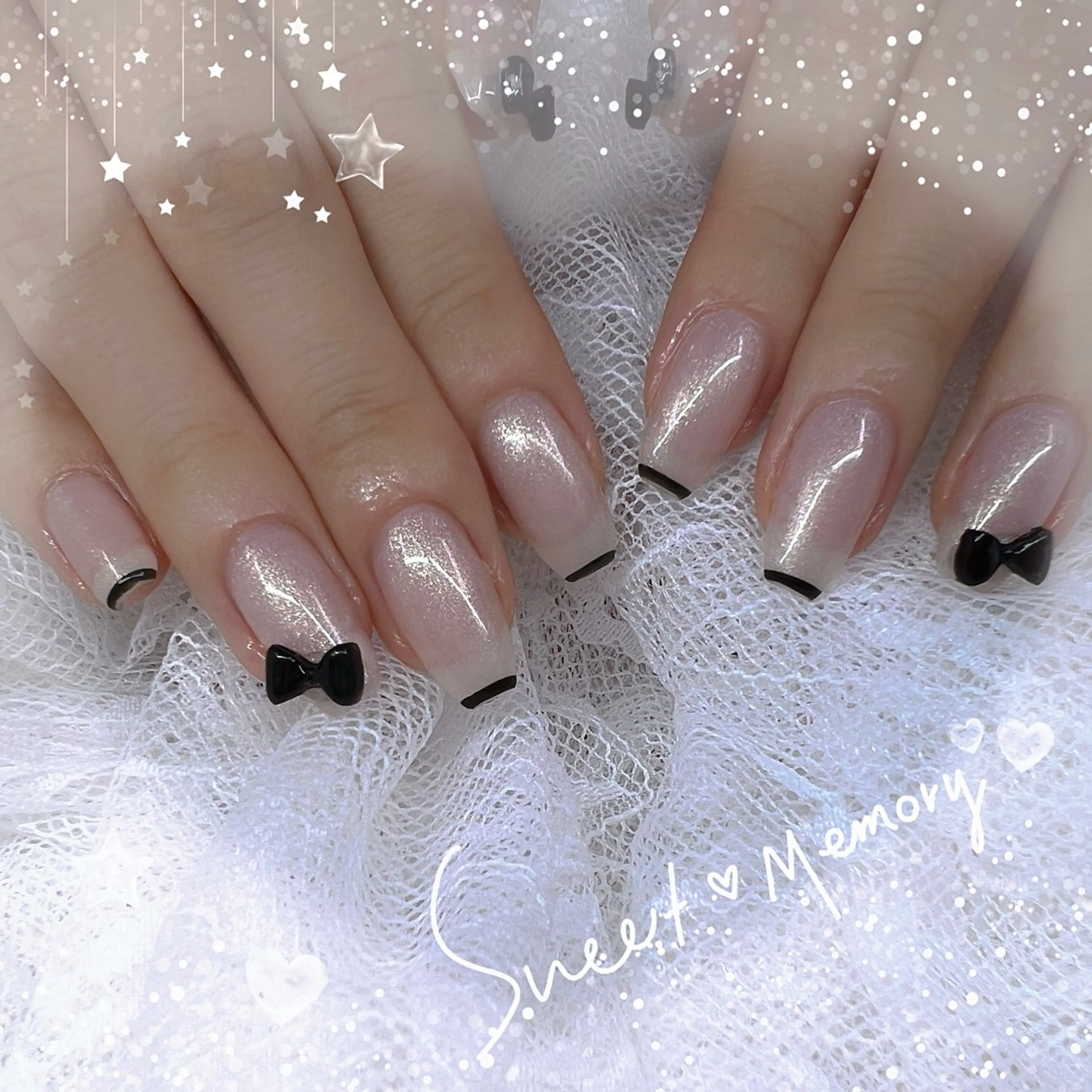 ネイル チークネイル フレンチネイル ガーリー ガラスフレンチ グラデーション ハンドネイル ハンドケア Chill Nailsalonのネイルデザイン