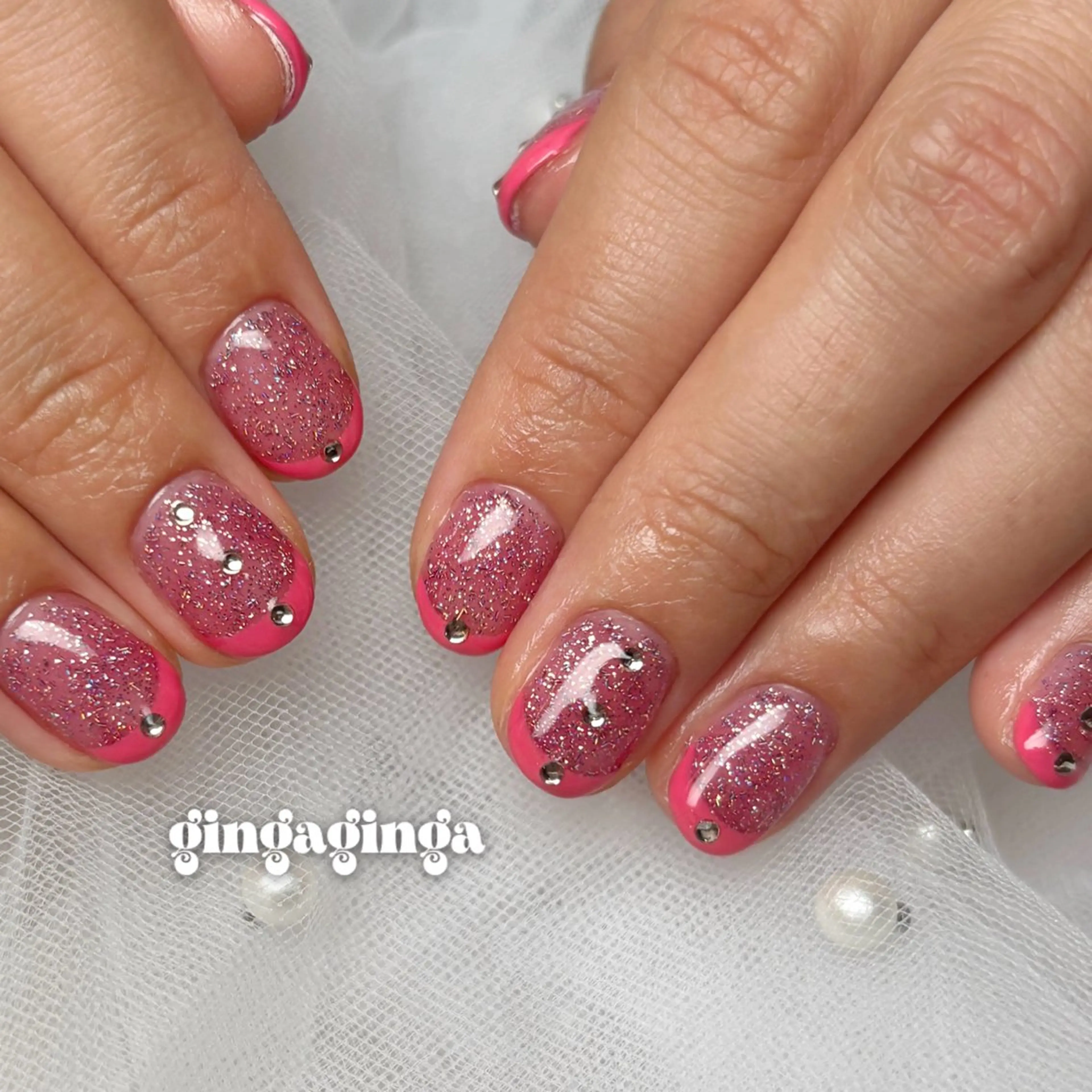 ショート ハンドネイル watanabe miyuuのネイルデザイン