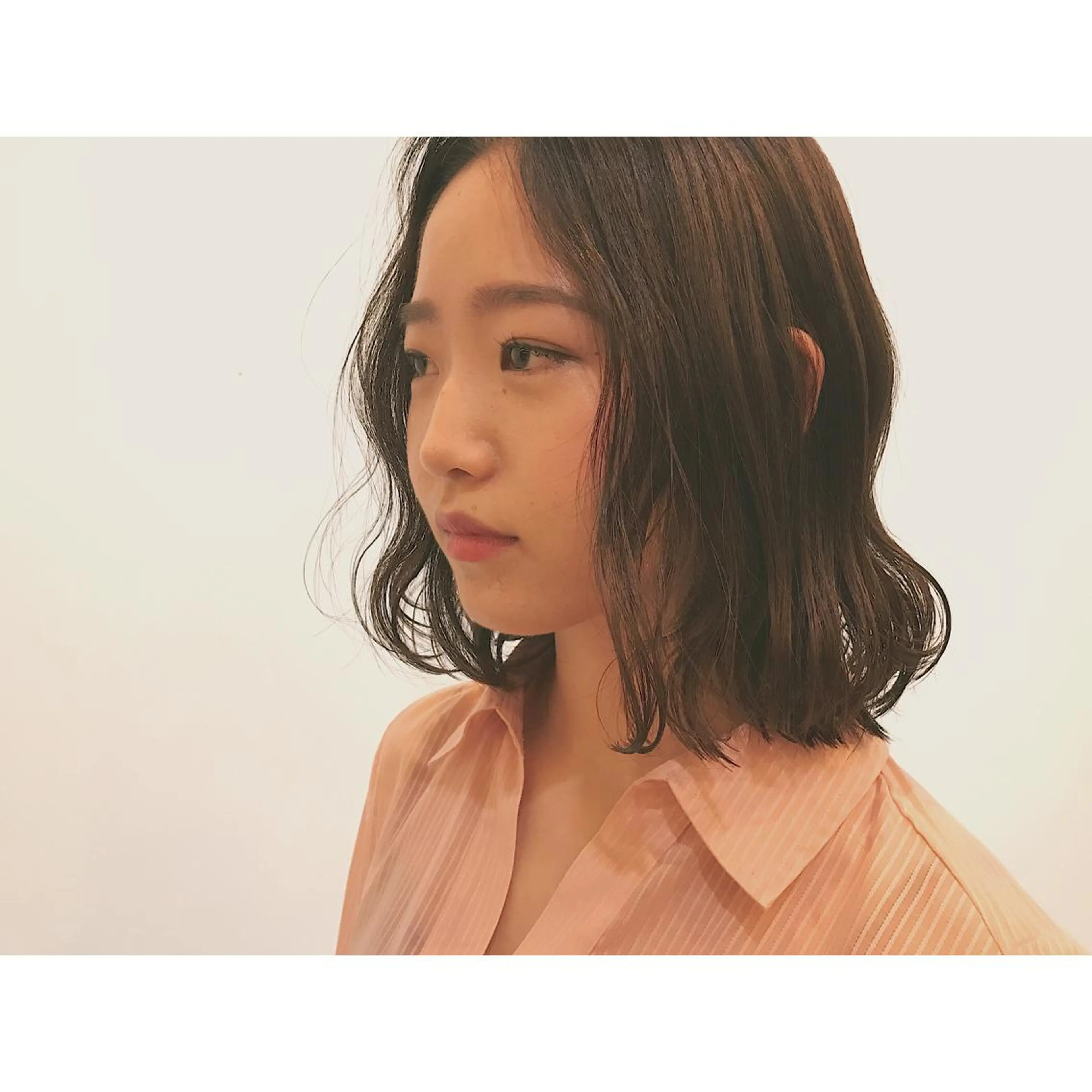 ミディアム パーマ ミディアムパーマ ボブ 日々所属・谷 大地のヘアスタイル