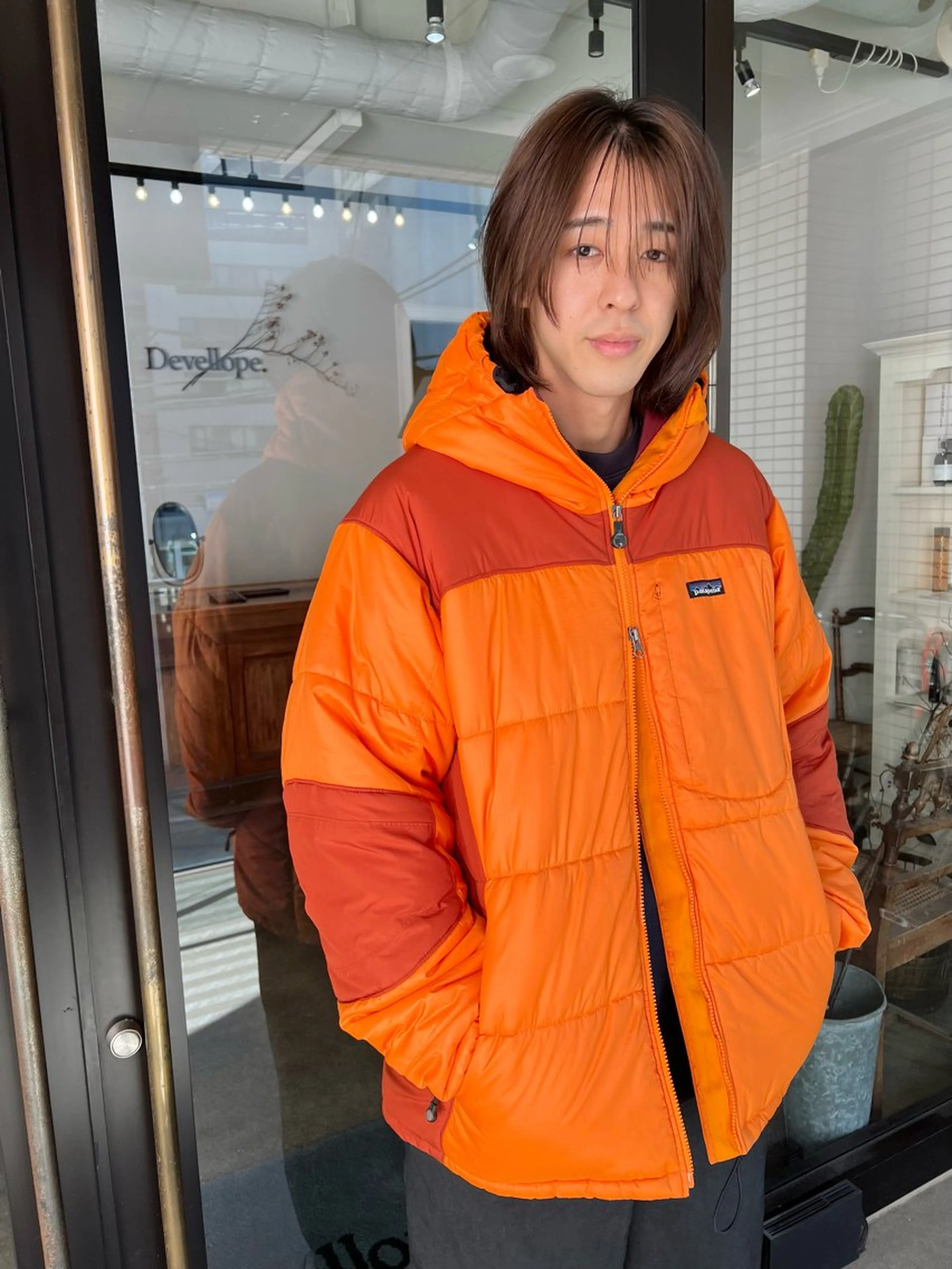 カラー メンズ ベージュカラー ブラウンカラー ブラウンベージュ ボブ カット ヘアカラー 千葉 郁也のヘアスタイル