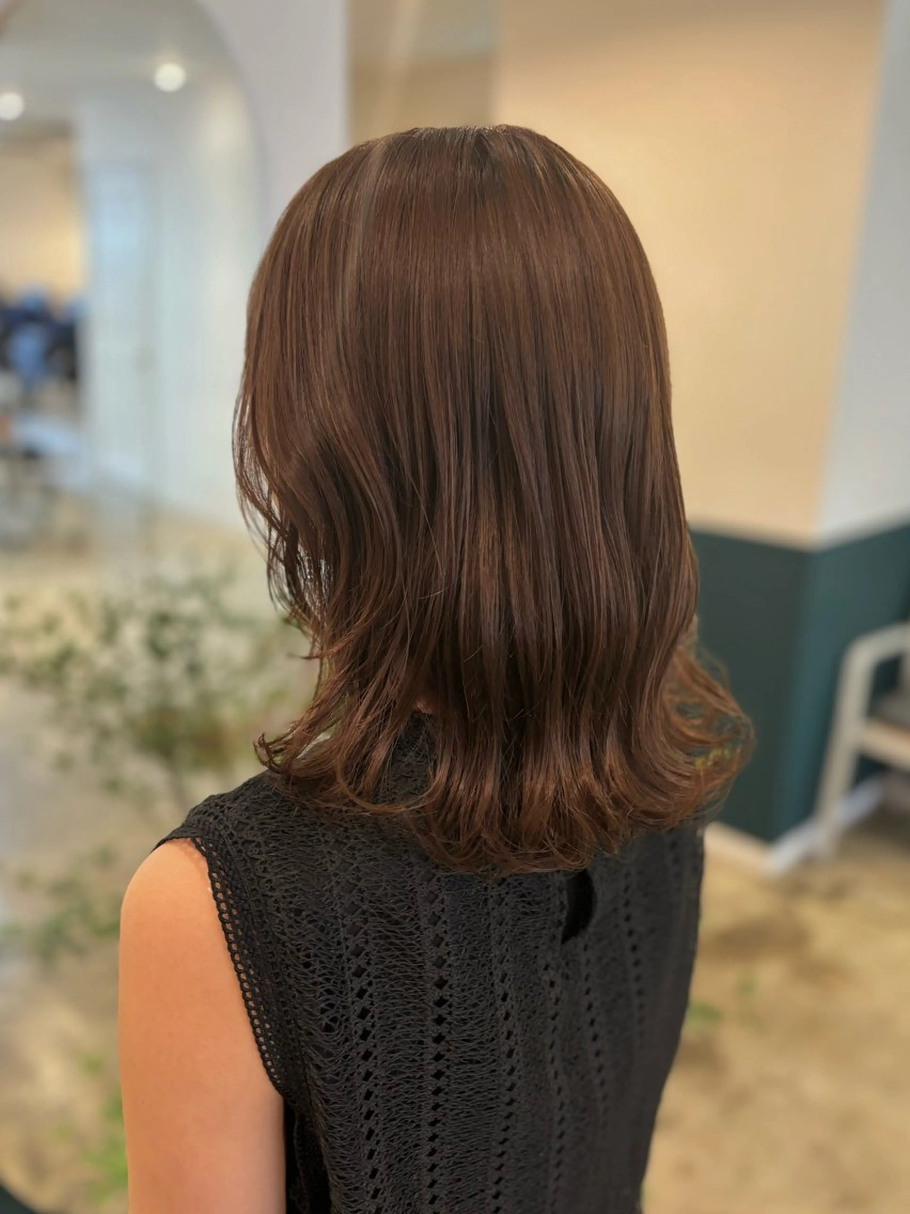 ミディアム カット ヘアカラー ☁️RIKA☁️ @ri2_____bのヘアスタイル