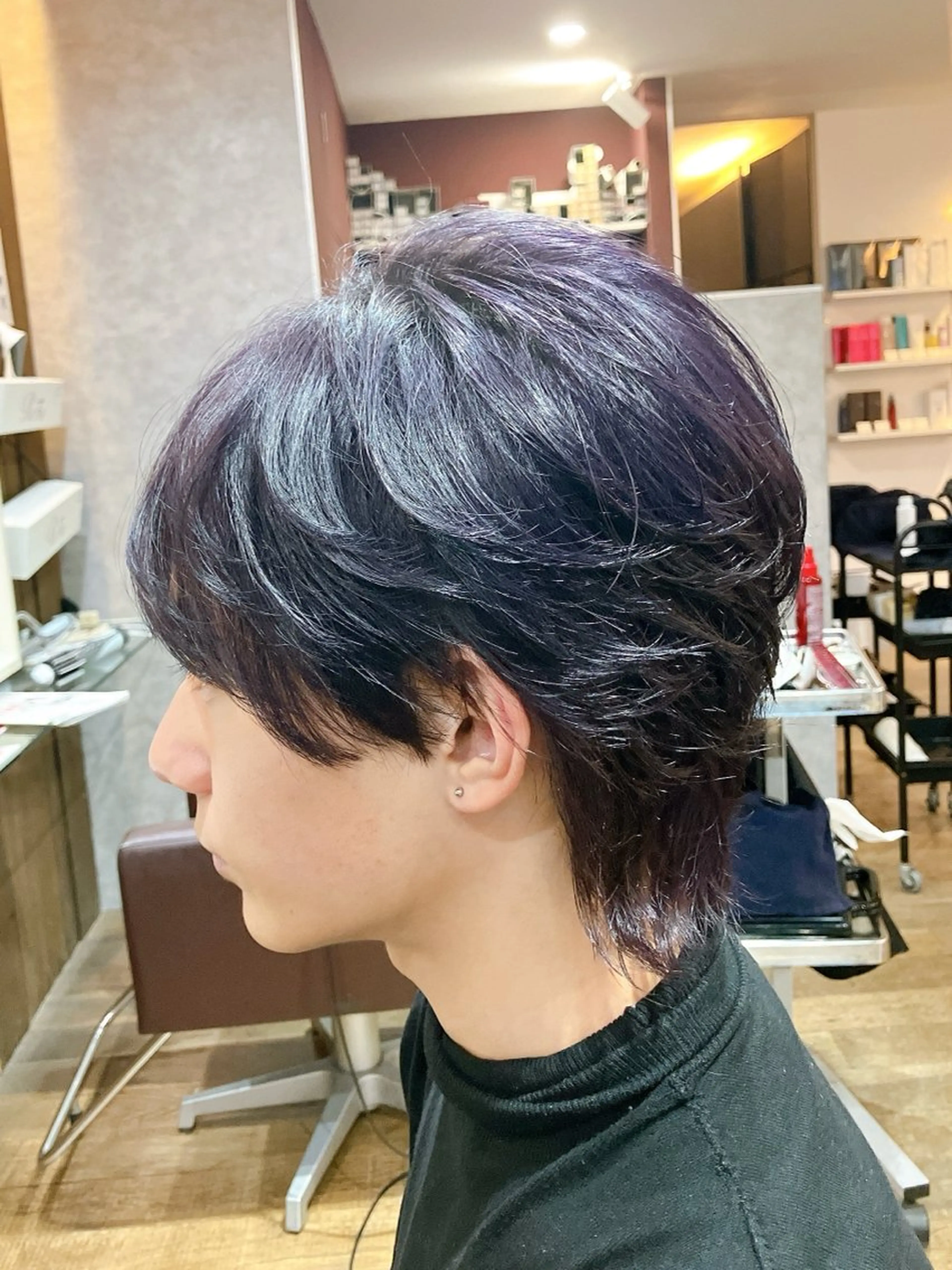 ショート カラー メンズ メンズパーマ/心斎橋 /四ツ橋駅/しょうまのヘアスタイル