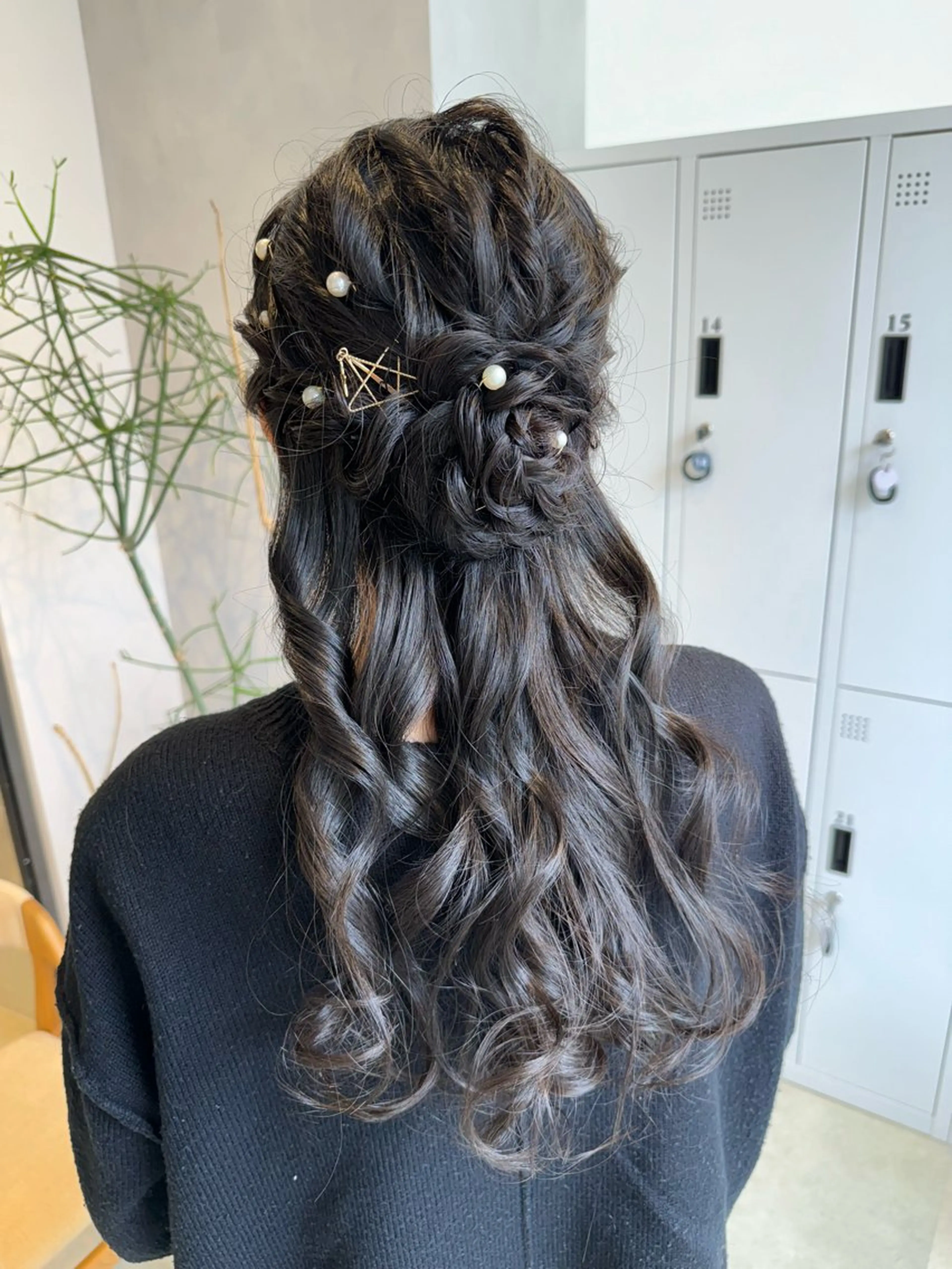 ロング ヘアアレンジ カット ヘアセット 透明感カラー✨艶髪 制作🌱山根あゆみのヘアスタイル