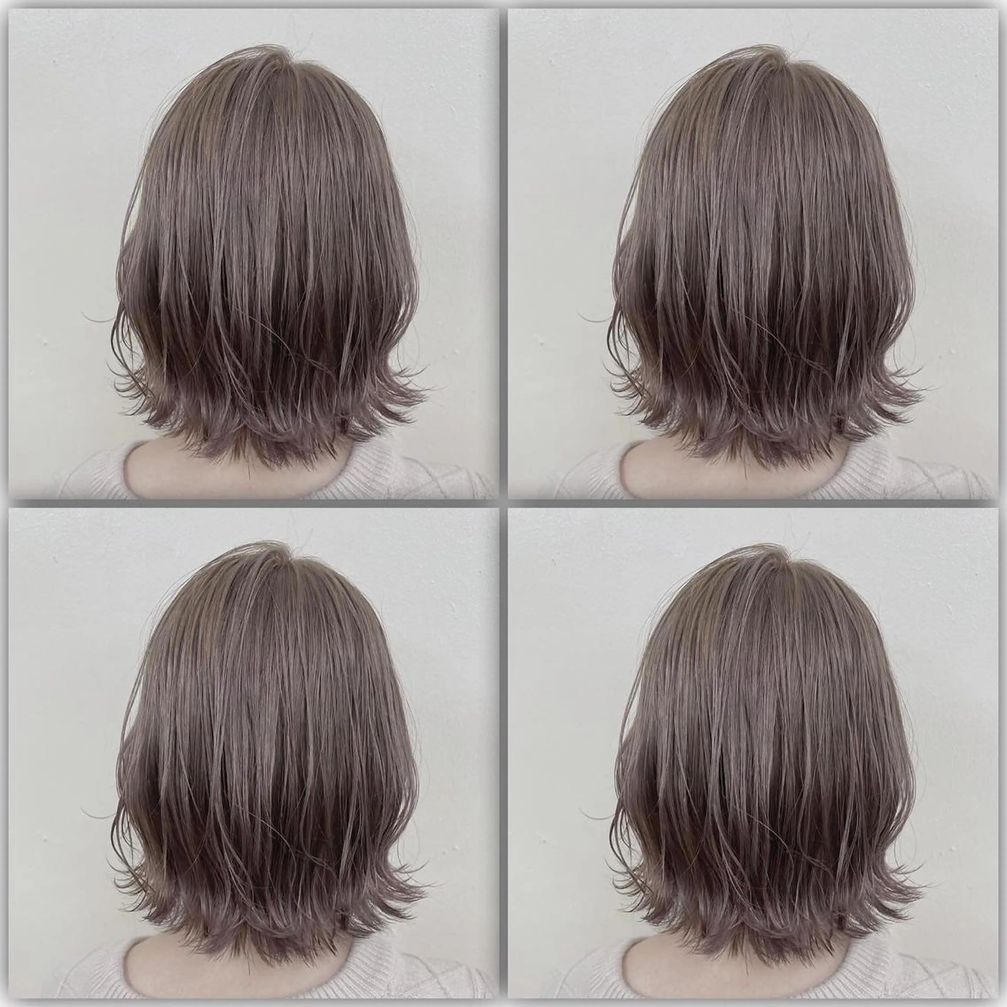 ミディアム カラー ヘアアレンジ ダブルカラー 韓国ヘアKYONのヘアスタイル