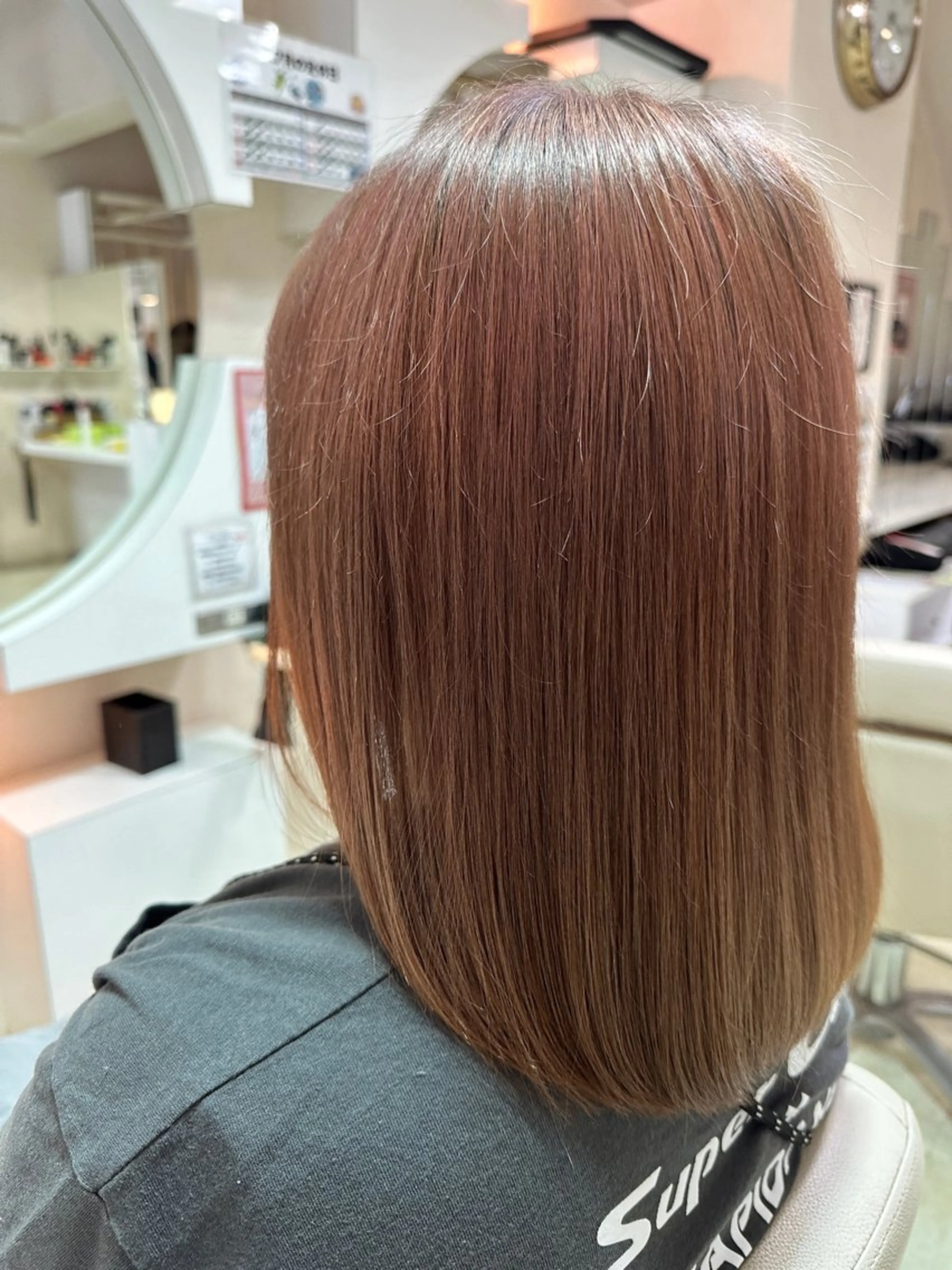 ミディアム ヘアカラー yuna /give 玉造のヘアスタイル