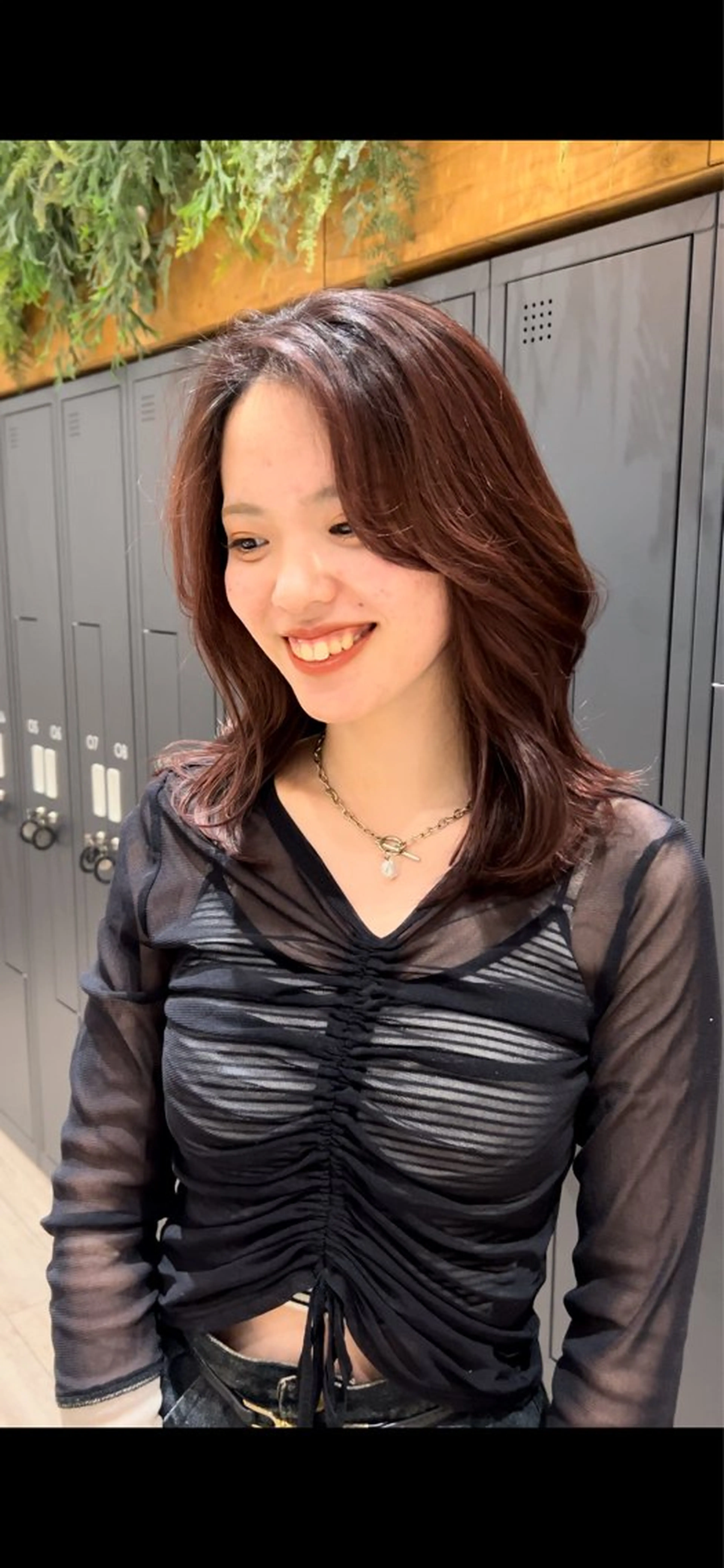 ミディアム カラー 似合わせ前髪/ 小顔カット🎀そうのヘアスタイル