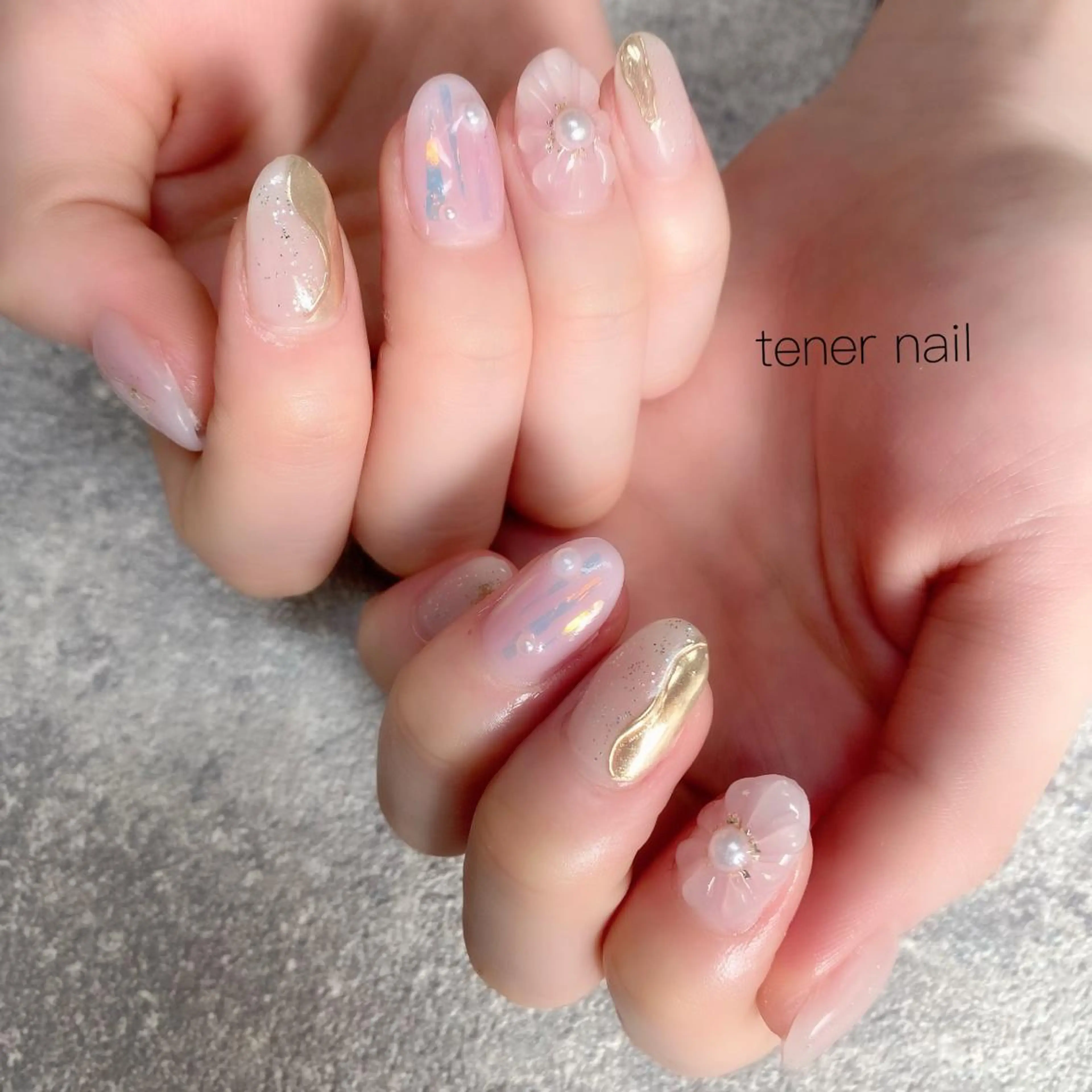 ネイル フラワーネイル ぷっくりネイル tener  nail  テネルネイル所属・テネルネイル tener nailのネイルデザイン