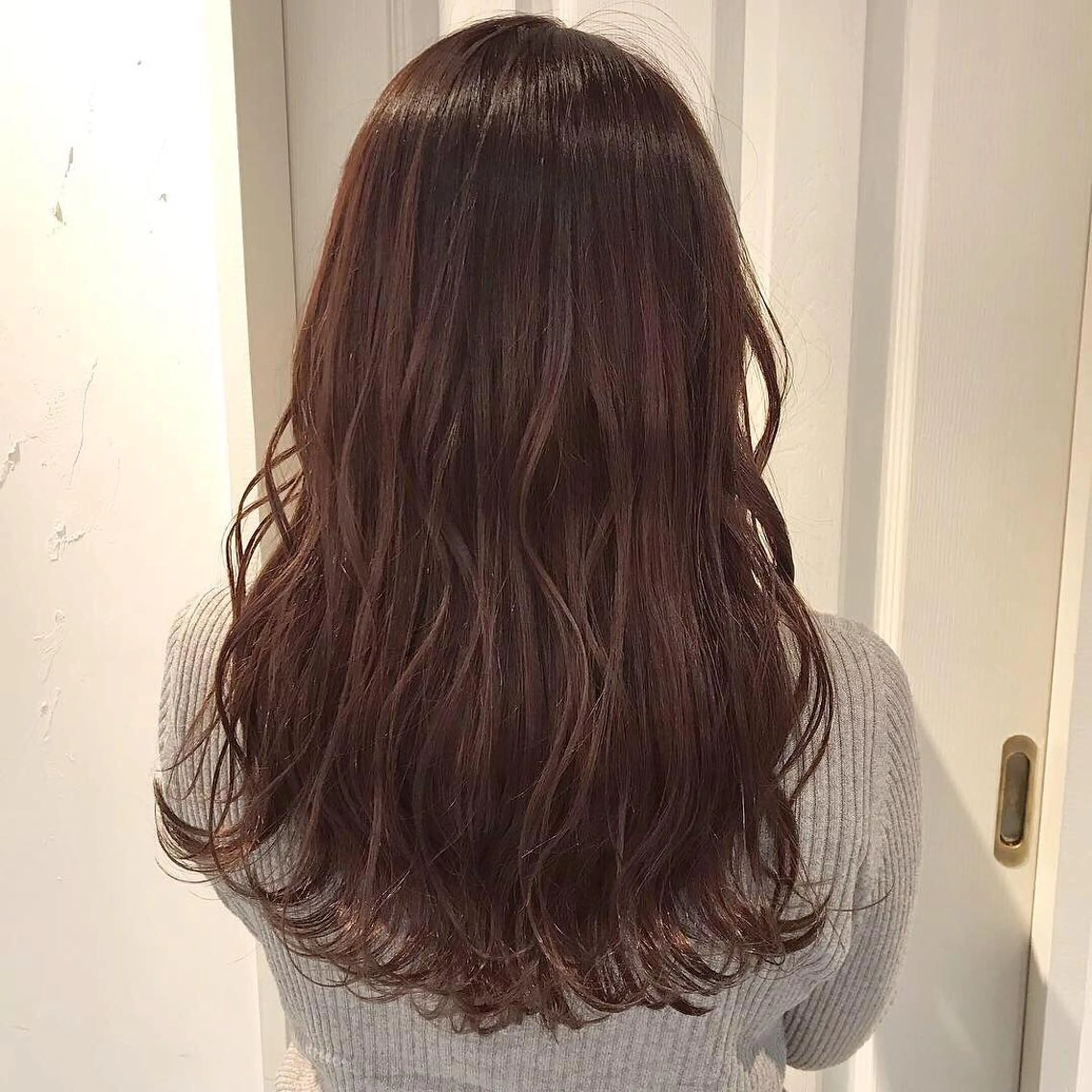 ロング カラー カット ヘアカラー トリートメント 髪質改善will hairdesignのヘアスタイル