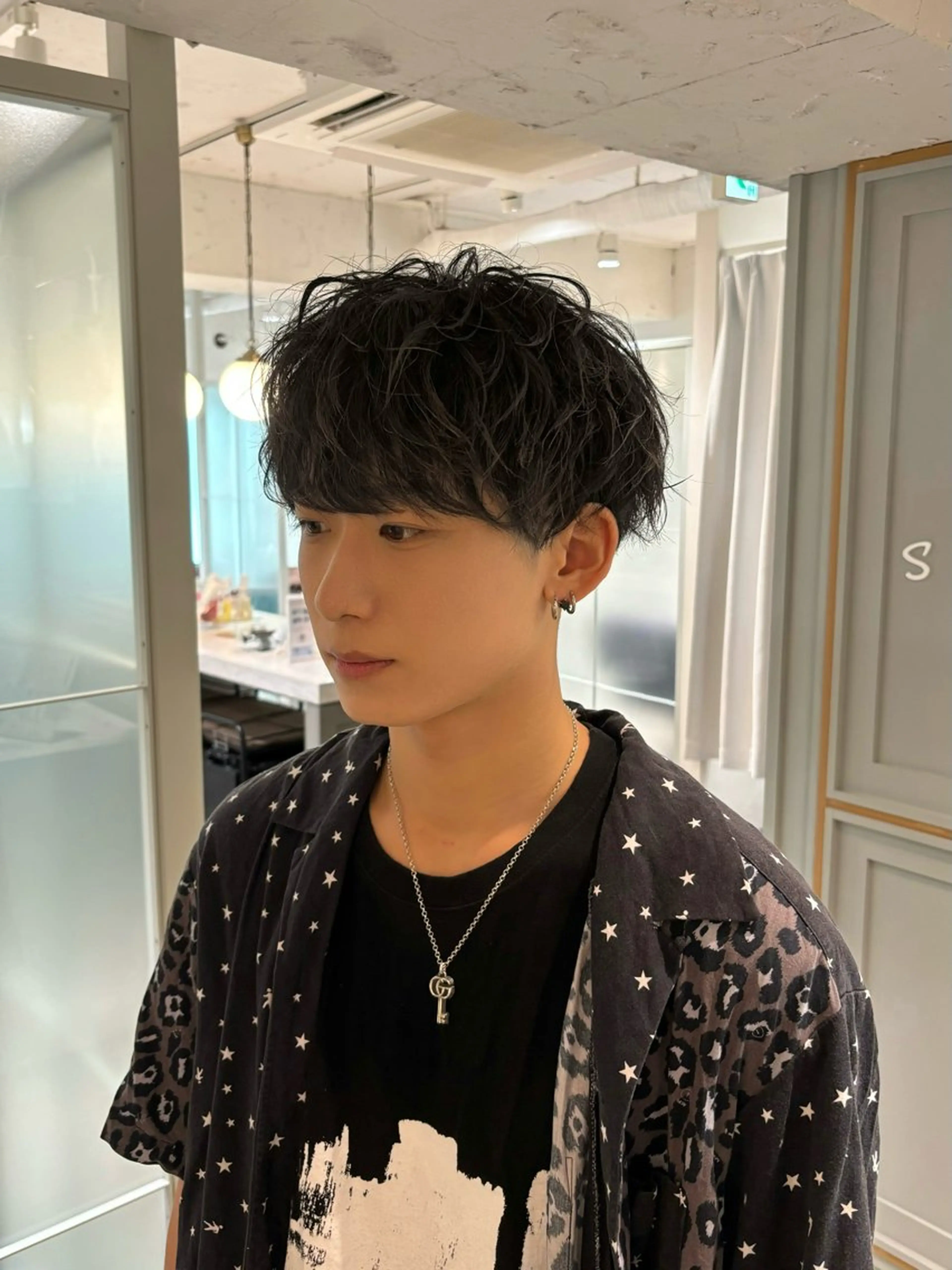 ショート パーマ メンズ [渋谷美容師] 玲弥のヘアスタイル