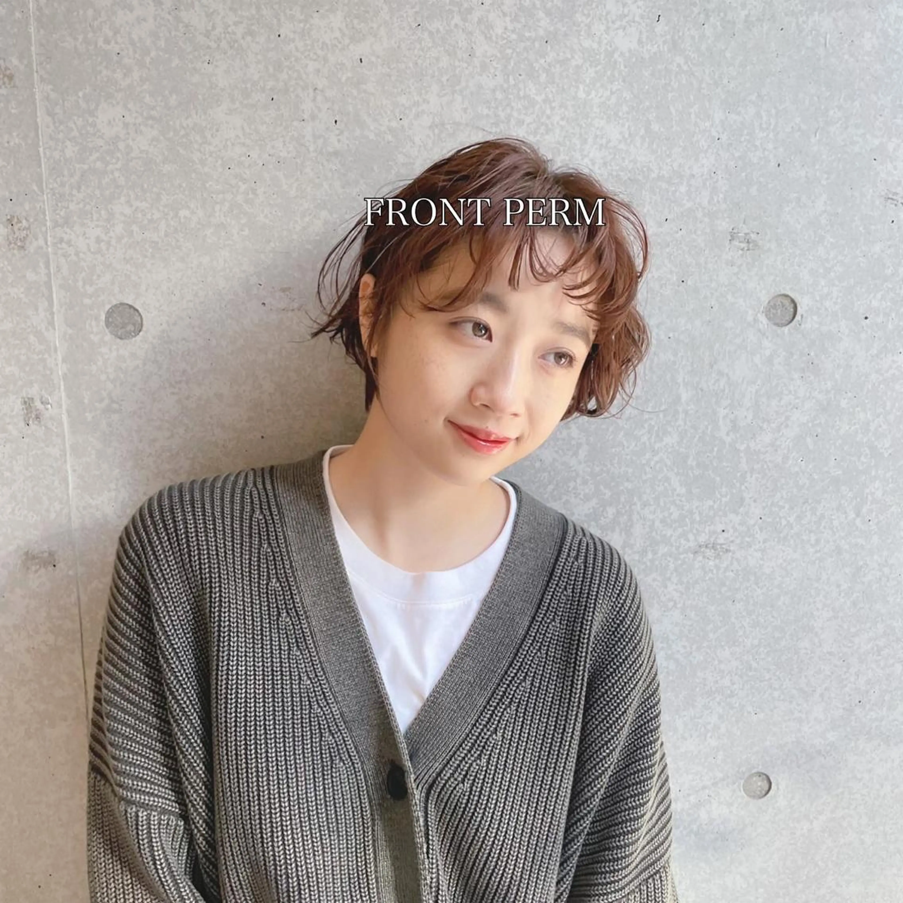 ショート カット パーマ トリートメント 🧸ショートカット 🤎店長anju🪽のヘアスタイル