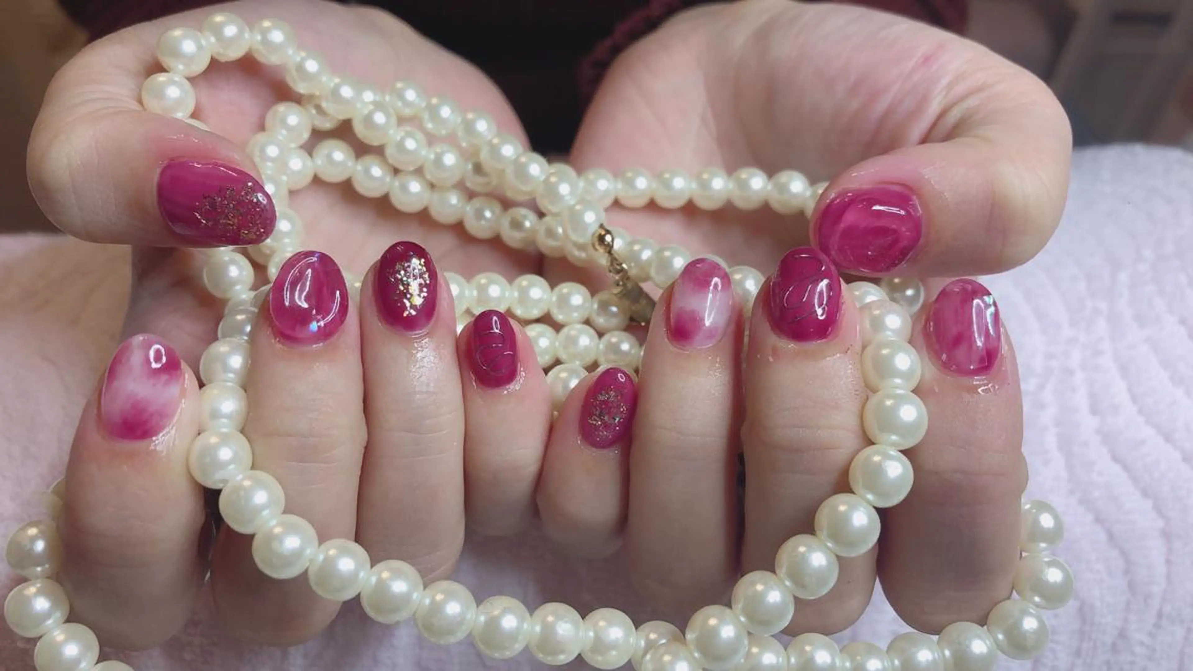 ショート ネイル ハンドネイル 長さ出し専門 nynaのネイルデザイン