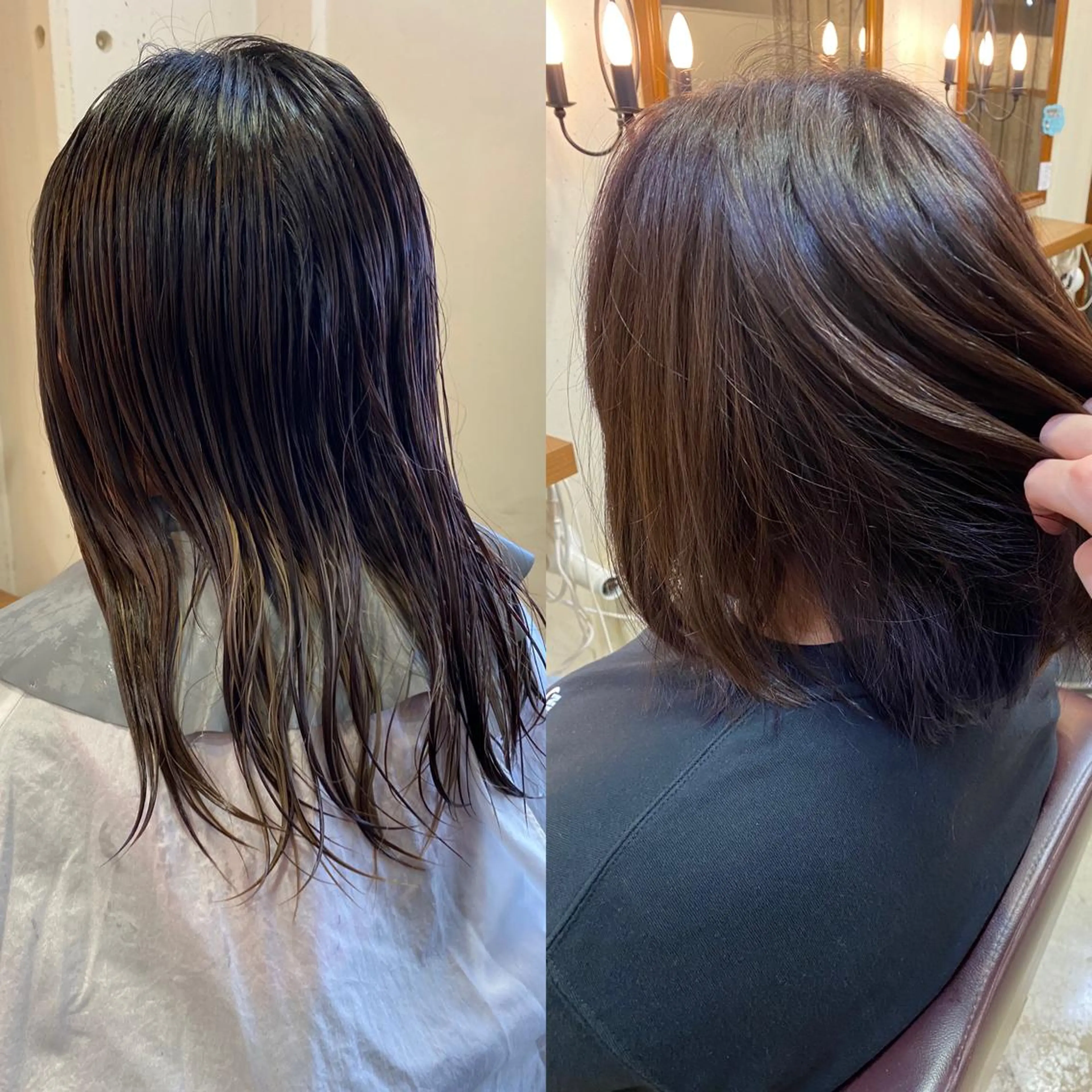 ミディアム カラー ヘアアレンジ アイブロウ ブリーチ インナーカラー パープルカラー 眉カラー カット ヘアカラー SALOWIN京都河原町Suite店所属・外国人風レイヤー/ ハイトーンSHUのヘアスタイル