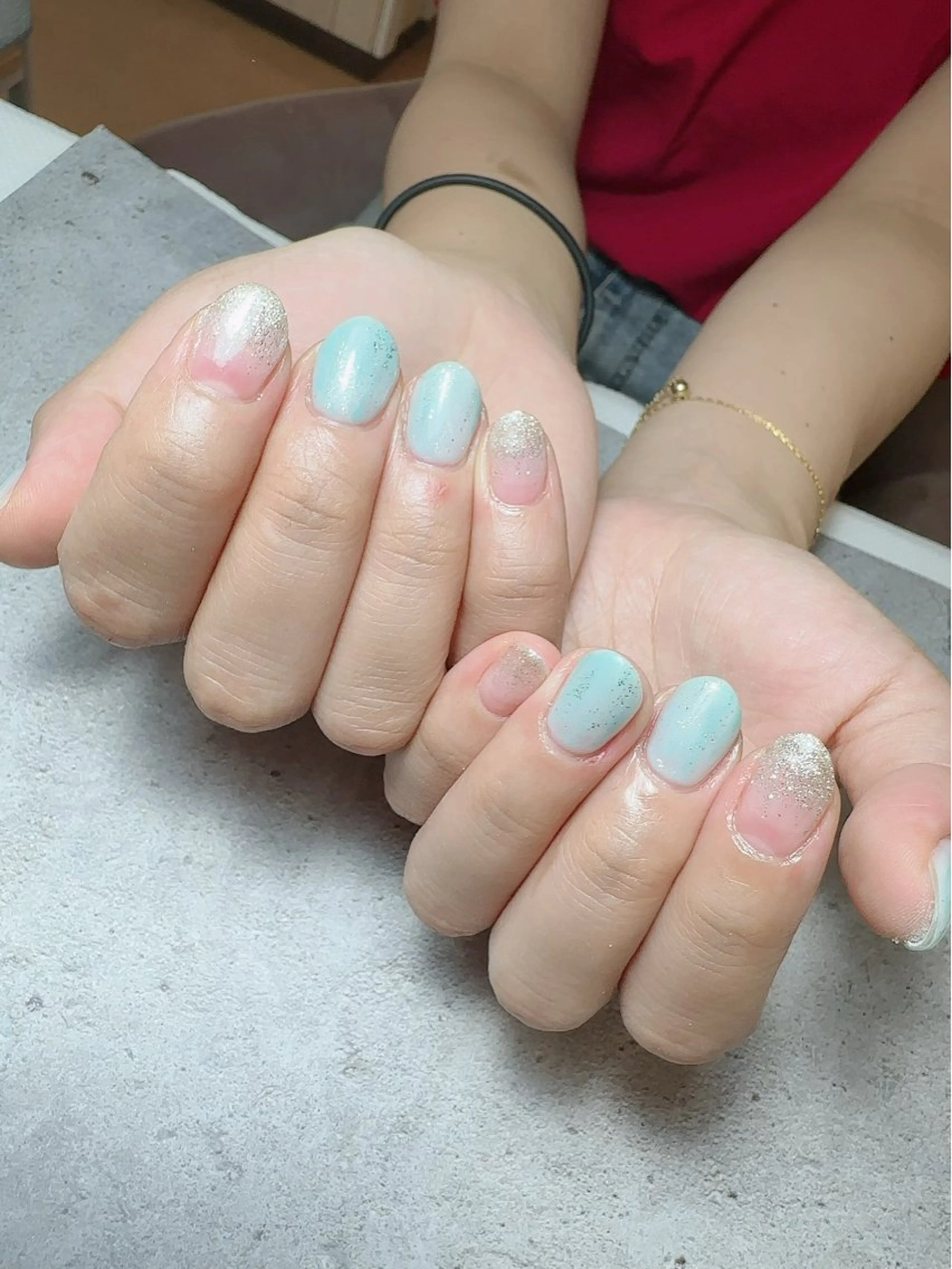 ネイル アートネイル 入学式 ハート マグネットネイル 持ち込み ハンドネイル nail salon    Mimiy..所属・Nailsalon Mimiy..♡のネイルデザイン