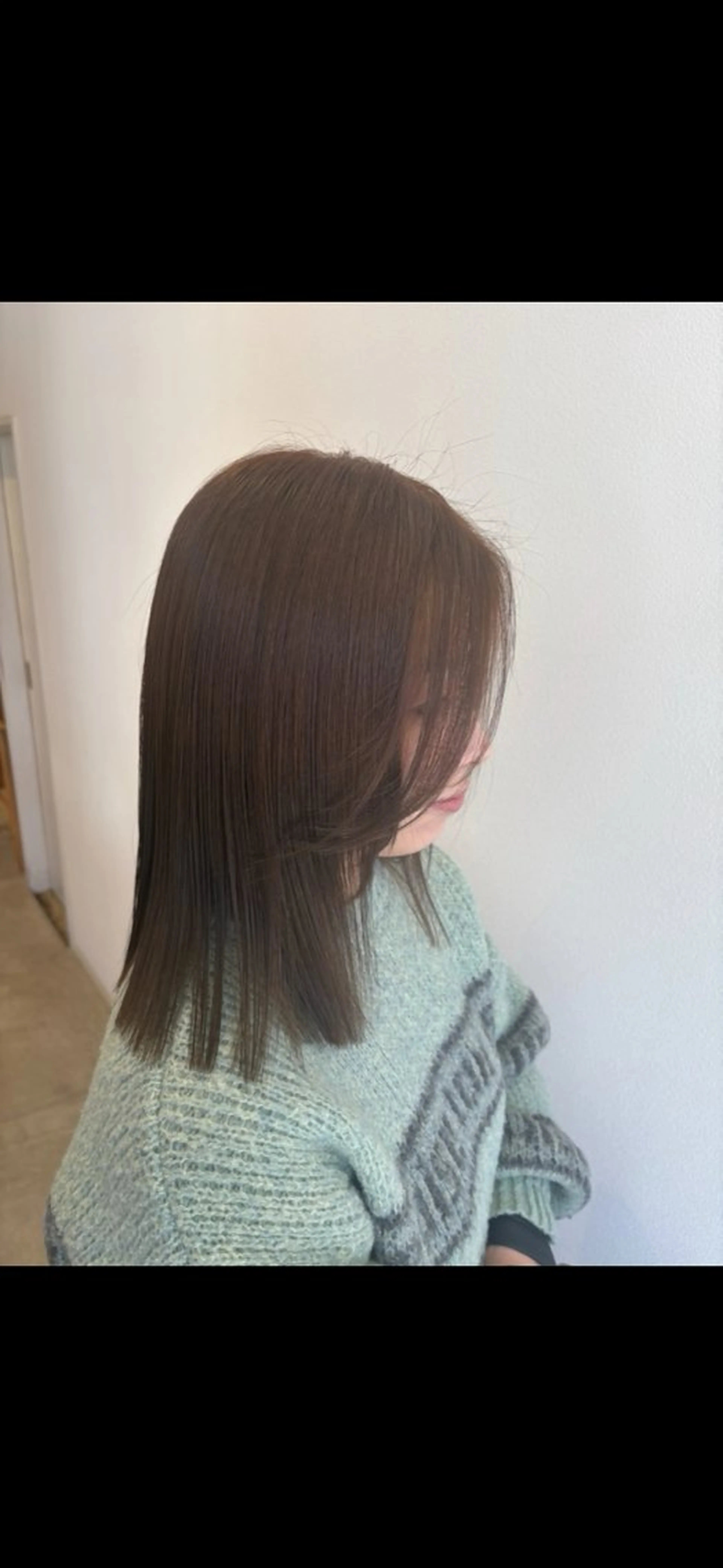 ミディアム カット ヘアカラー 美容室fuhcoh下関店所属・熊谷 鈴のヘアスタイル