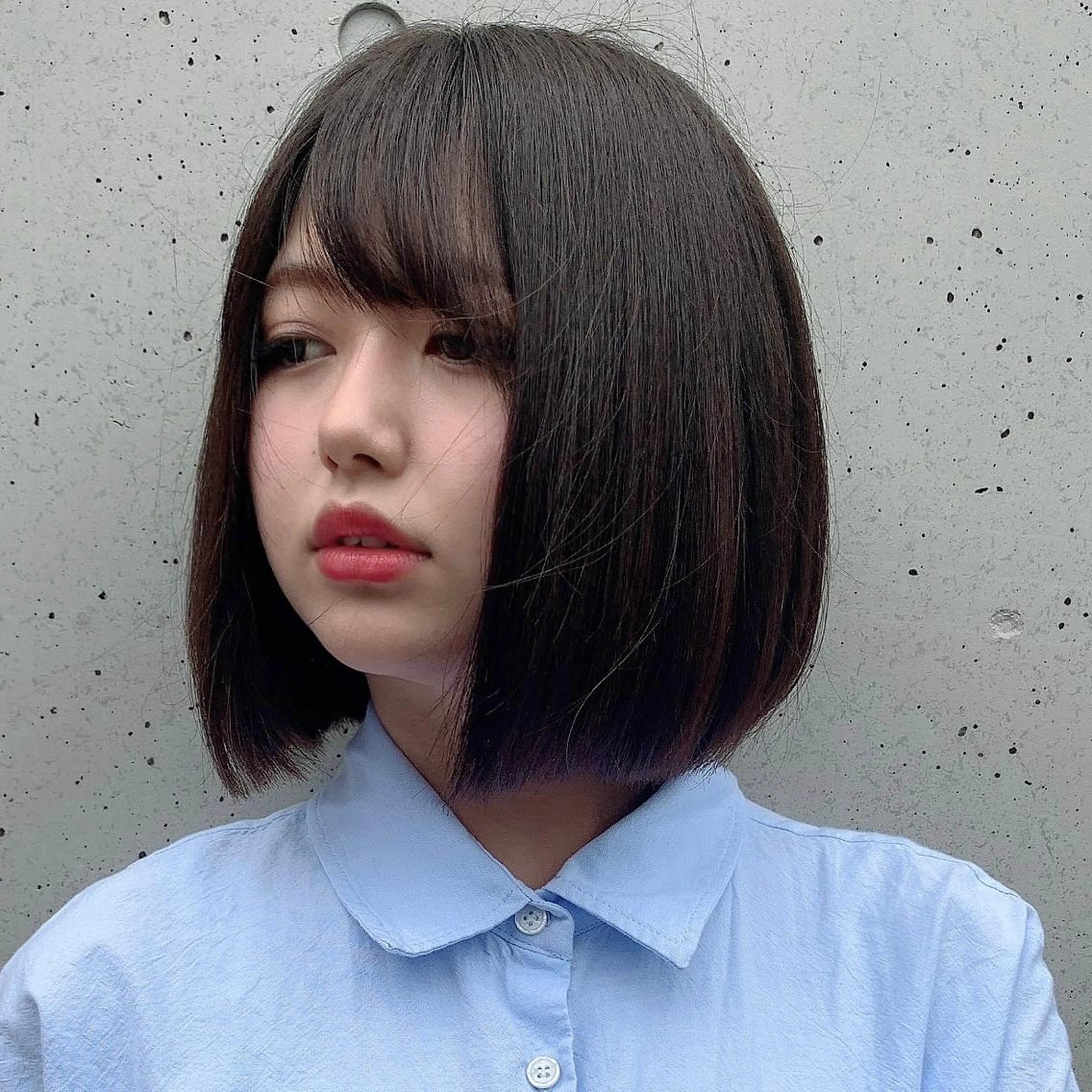 ミディアム カラー ボブ ✨️美髪矯正×似合わ せ艶カラー✨藤田透のヘアスタイル