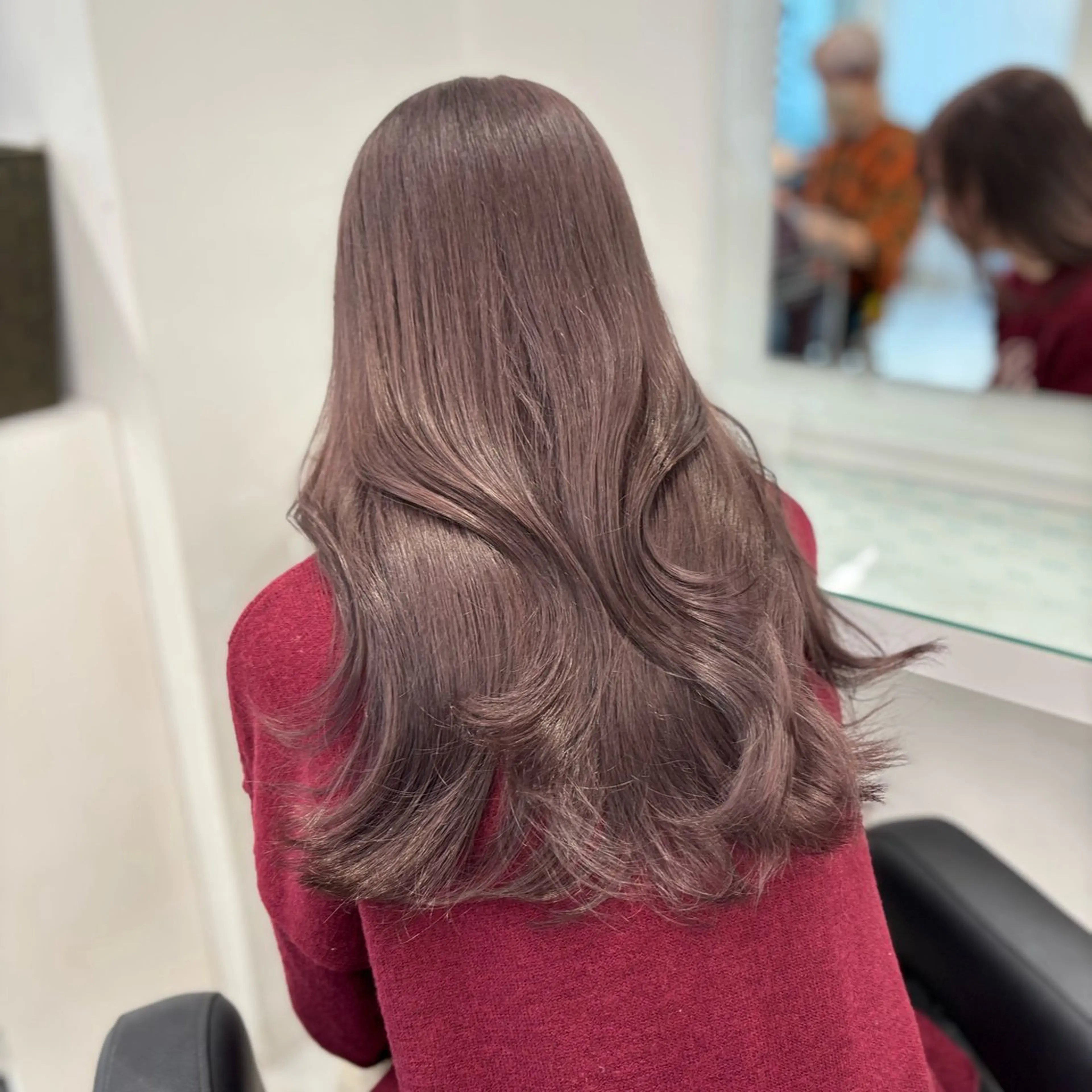 セミロング カラー パーマ ヘアアレンジ メンズ ヘアカラー ♡ 𝐑𝐈𝐎♡のヘアスタイル