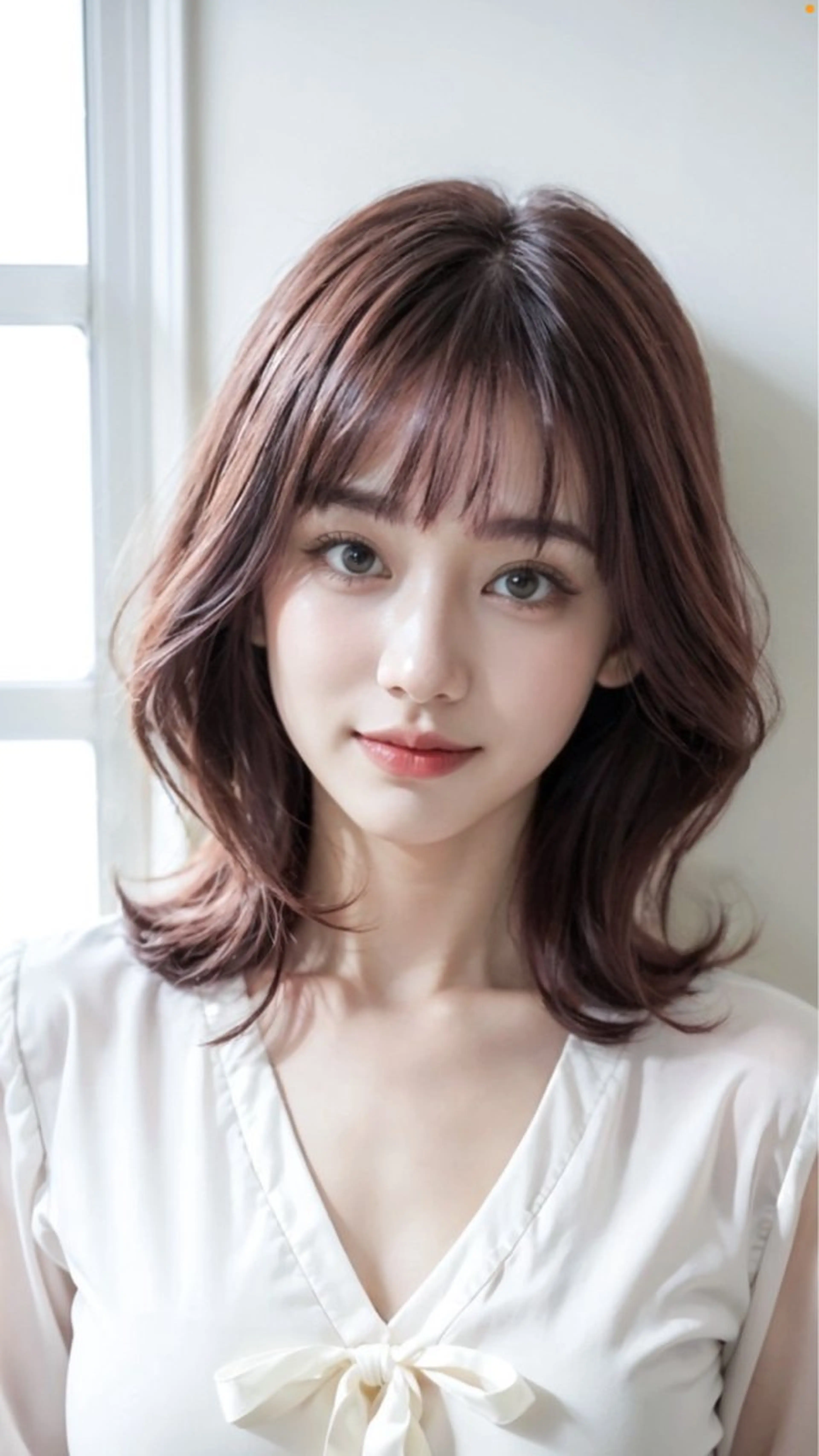 ミディアム くびれヘア くびれレイヤー レイヤーカット 小顔カット TELA HAIR 小田急相模原店【テーラヘアー】所属・小田急 相模原駅1分✨✨のヘアスタイル