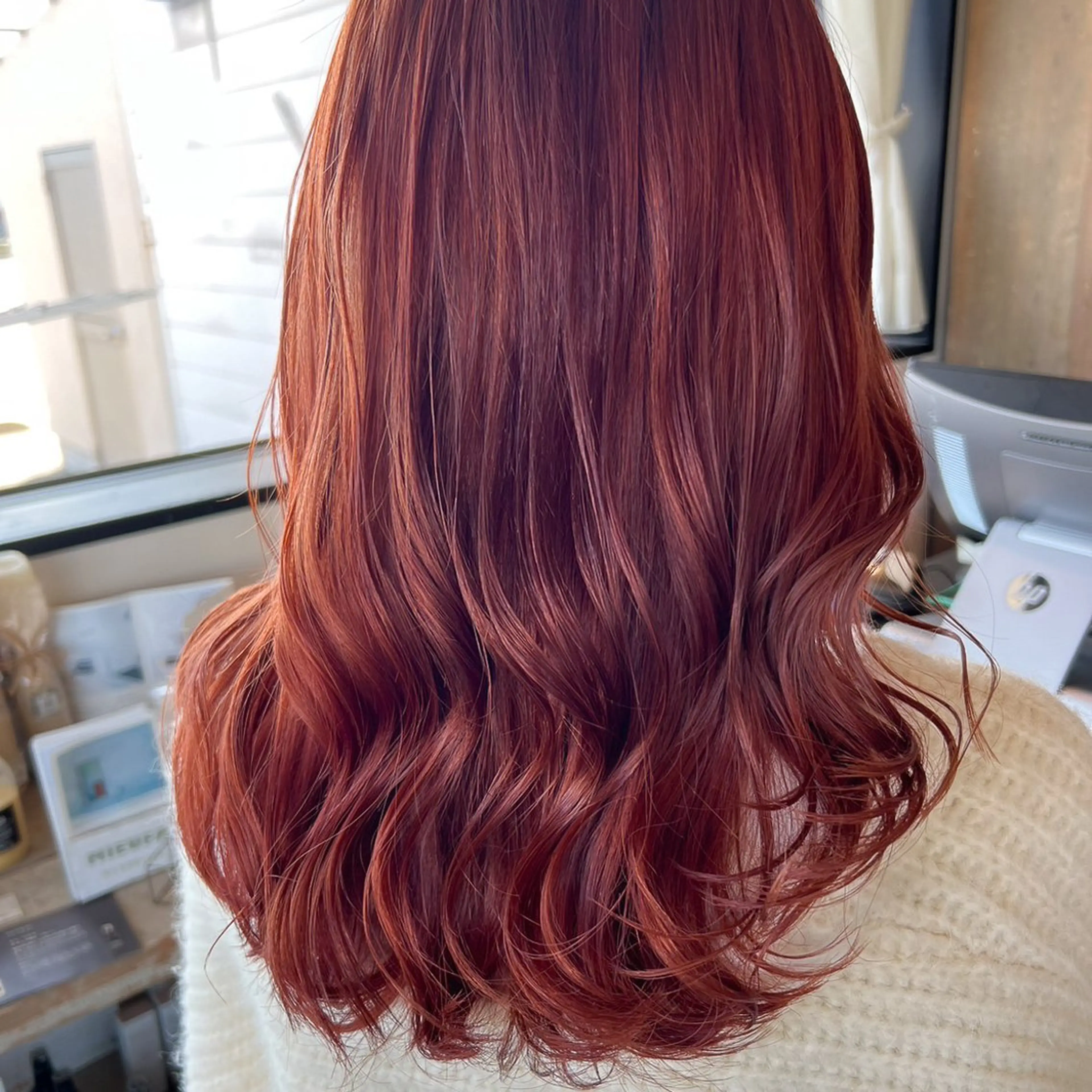 セミロング カット ヘアカラー トリートメント 岸下 理緒のヘアスタイル