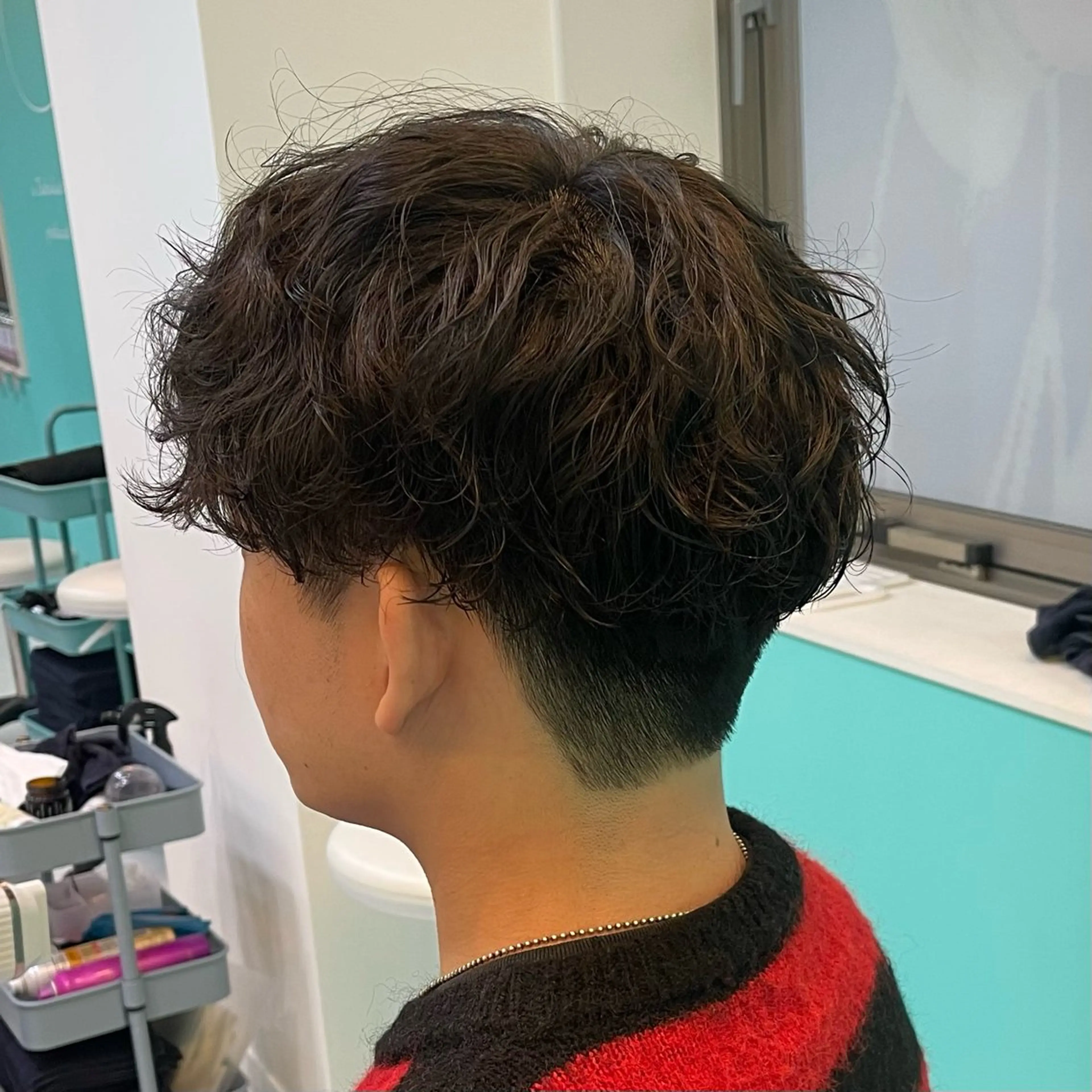 パーマ メンズ カット パーマ mana/ブリーチ/ ヘアセット/メンズのヘアスタイル