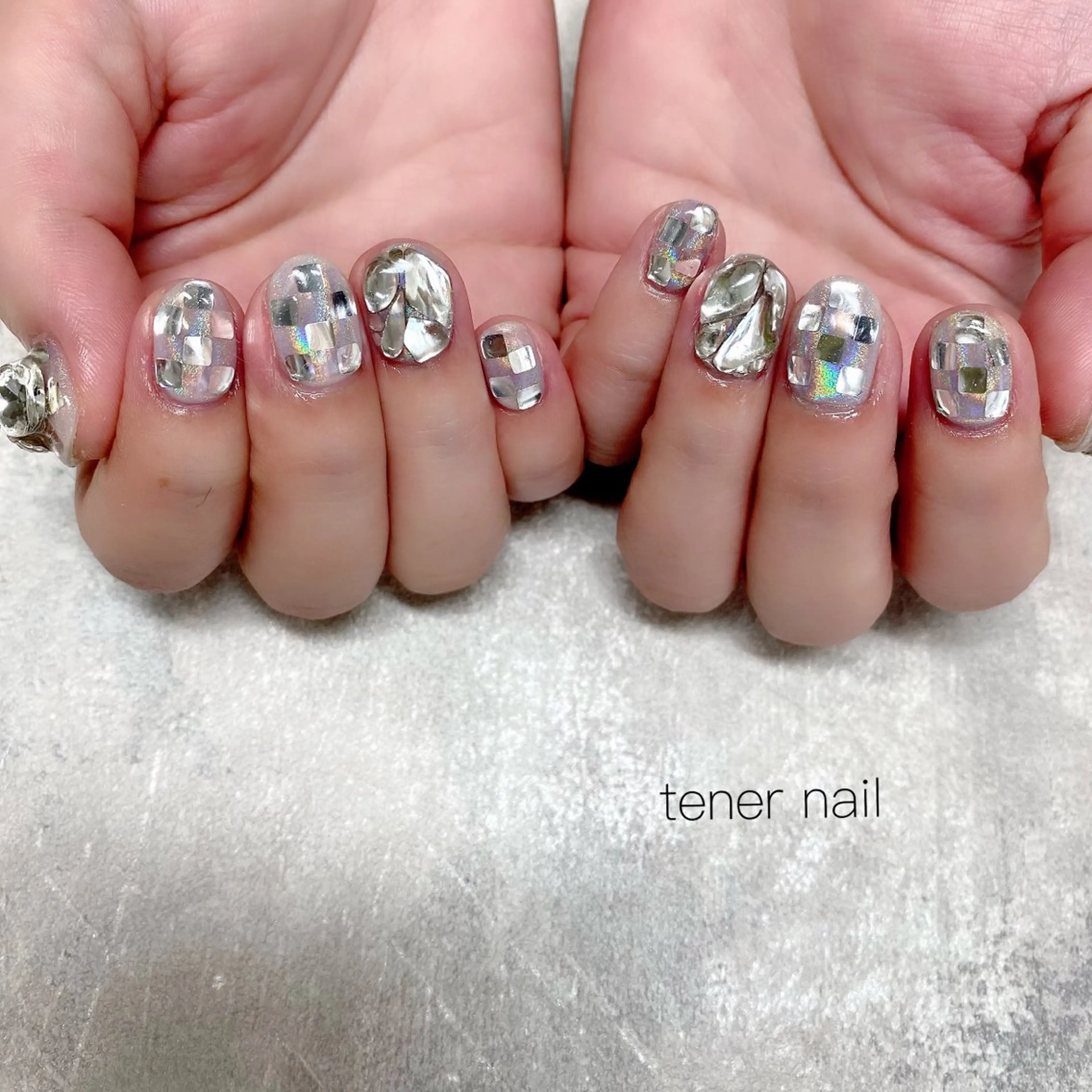 ネイル ミラーネイル ハンドネイル tener  nail  テネルネイル所属・テネルネイル tener nailのネイルデザイン