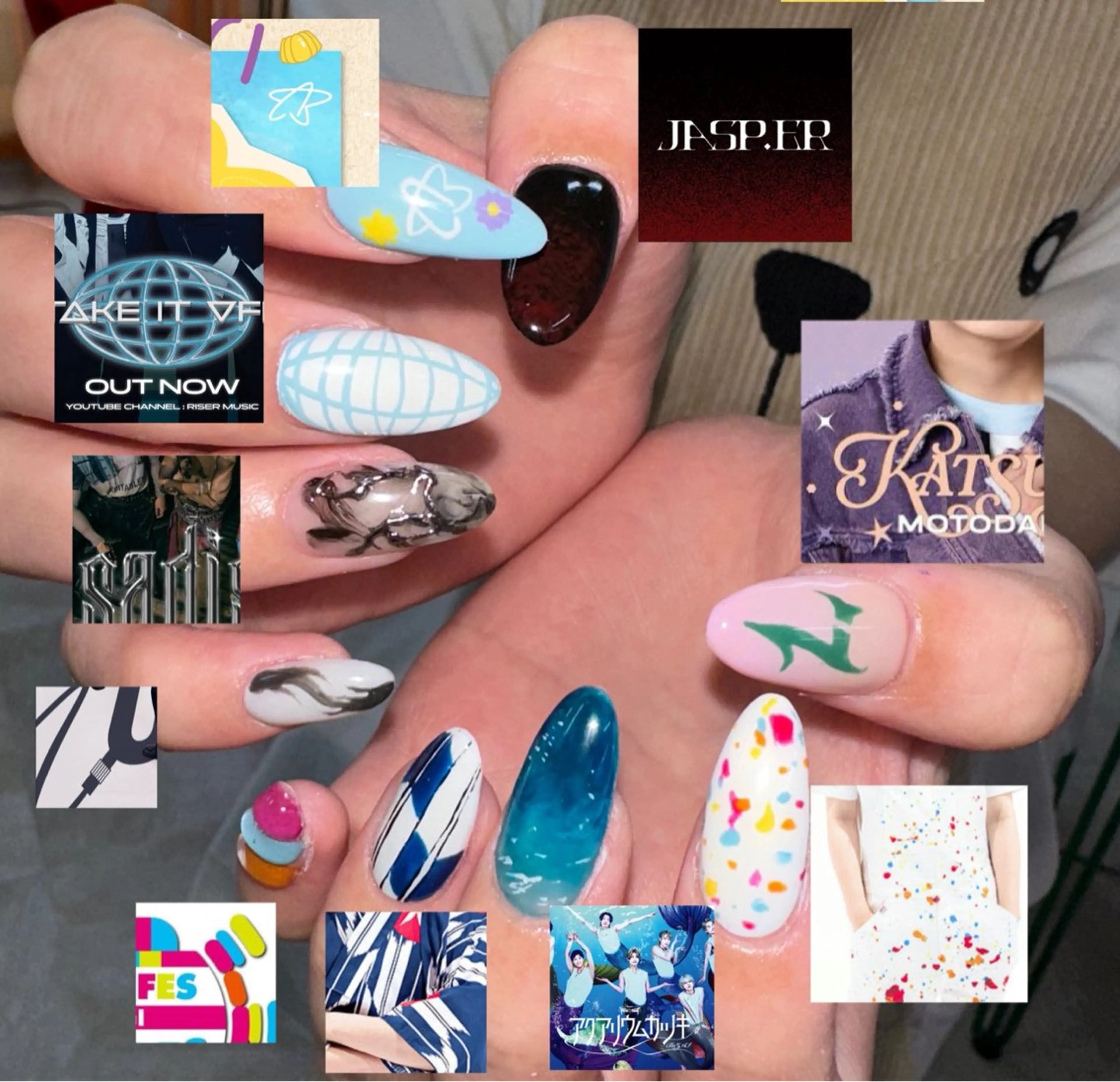 ネイル ハンドネイル フットネイル YukaRyu /個性派デザインのネイルデザイン