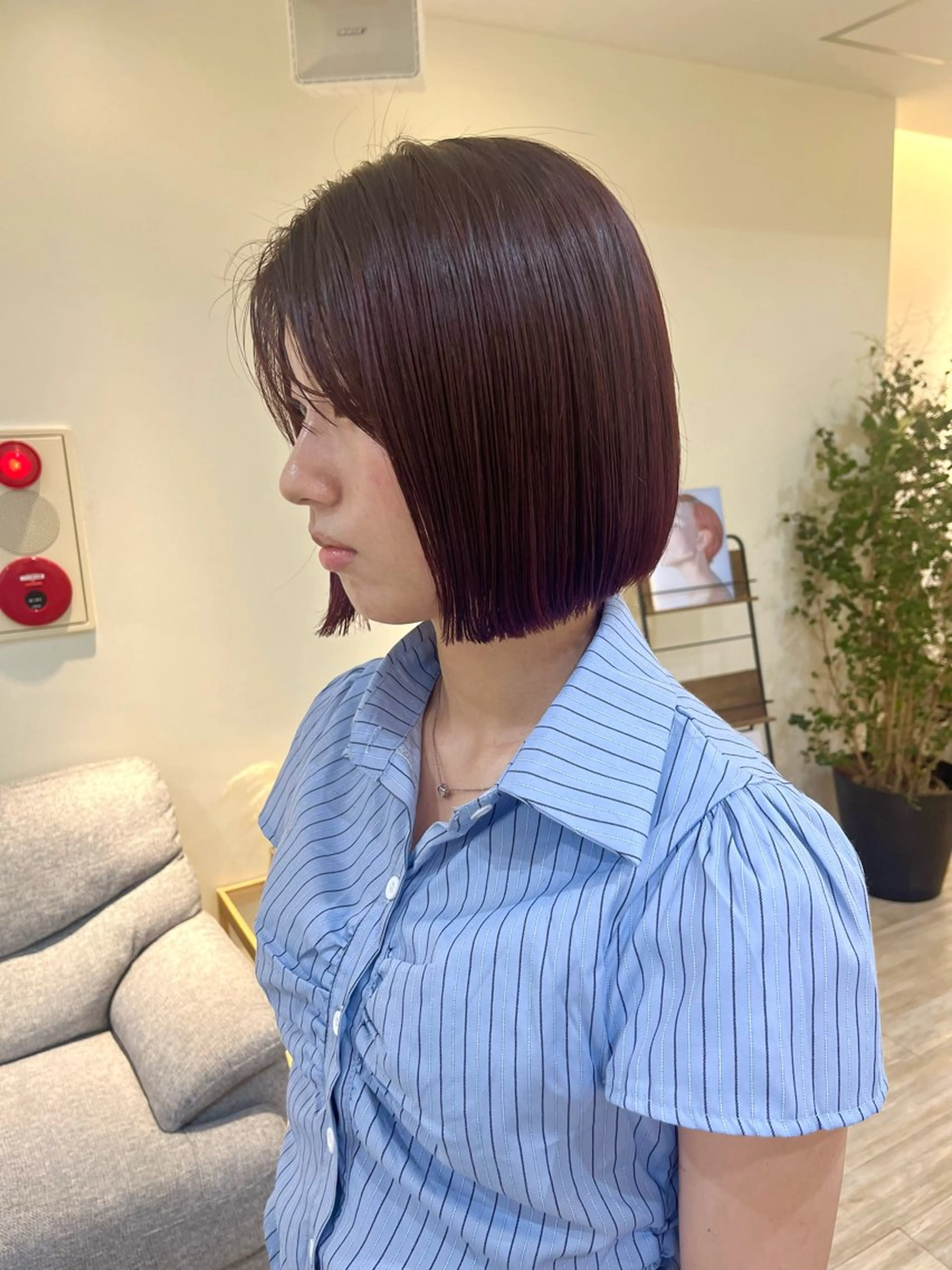 ショート カラー パーマ カット ヘアカラー 縮毛矯正 つぼみ/パーマ ／レイヤー／ボブのヘアスタイル