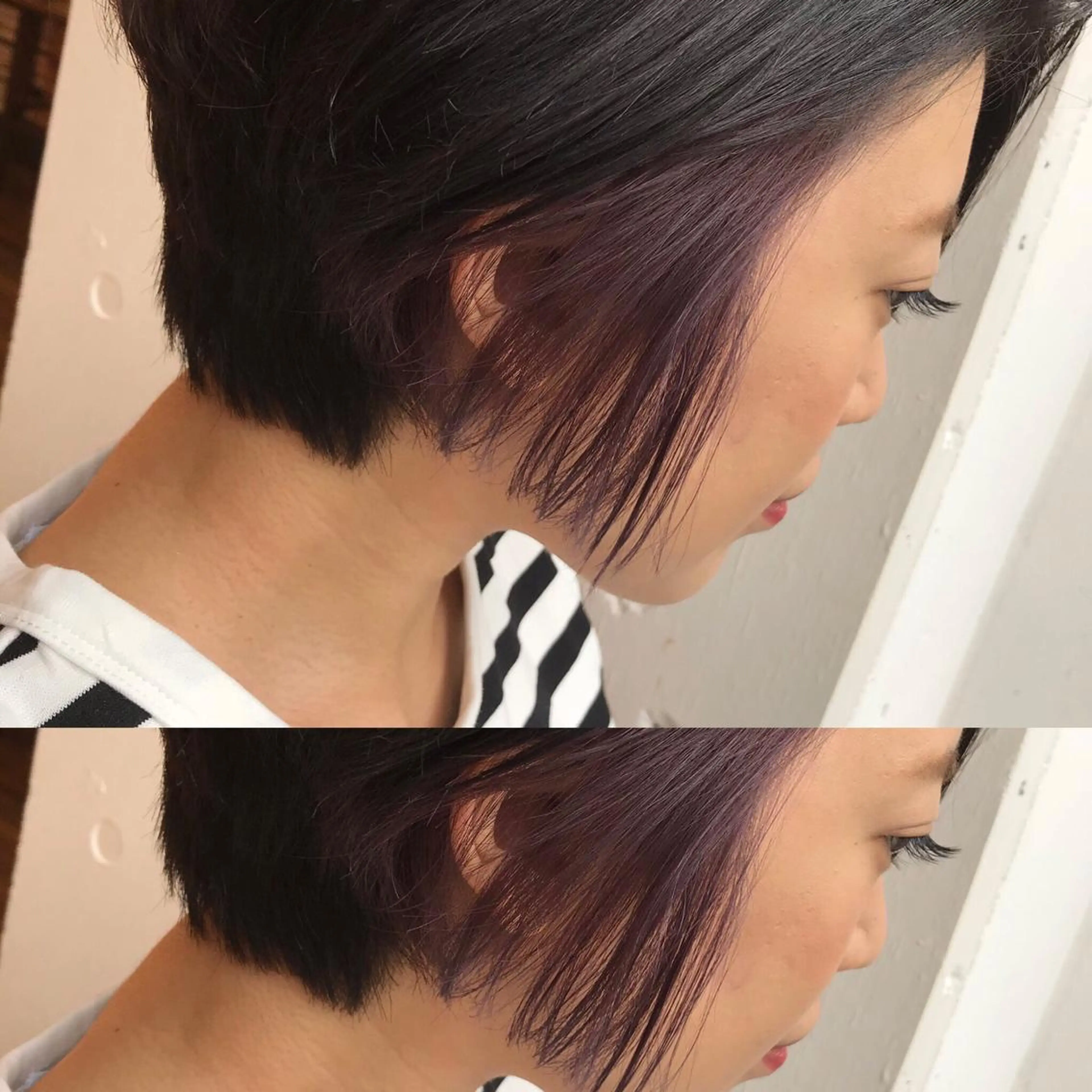 ショート カラー バイオレットカラー chic.🍋 Kirariのヘアスタイル